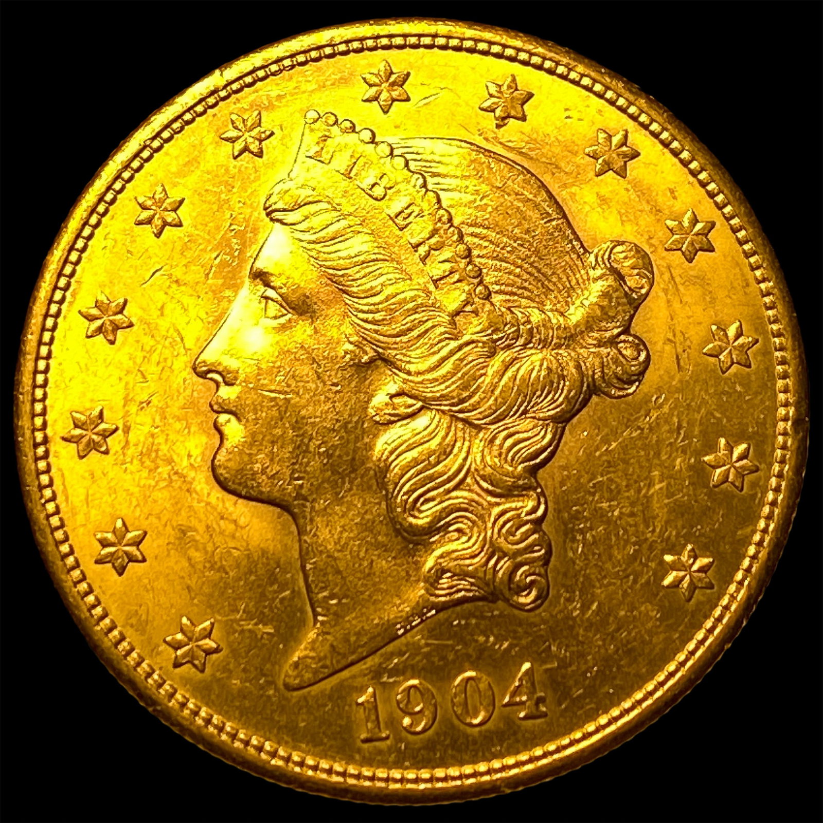 1904-S Liberty Head $20 Gold Double Eagle UNCIRCULATED: 1904-S Liberty Head $20 Gold Double Eagle UNCIRCULATED