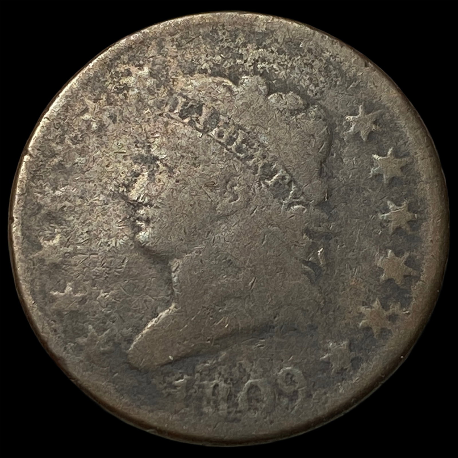 1809 Classic Head Large Cent NICELY CIRCULATED: 1809 Classic Head Large Cent NICELY CIRCULATED