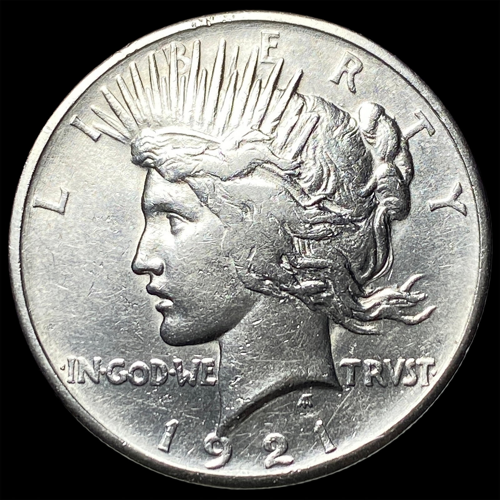 1921 Silver Peace Dollar CLOSELY UNCIRCULATED: 1921 Silver Peace Dollar CLOSELY UNCIRCULATED