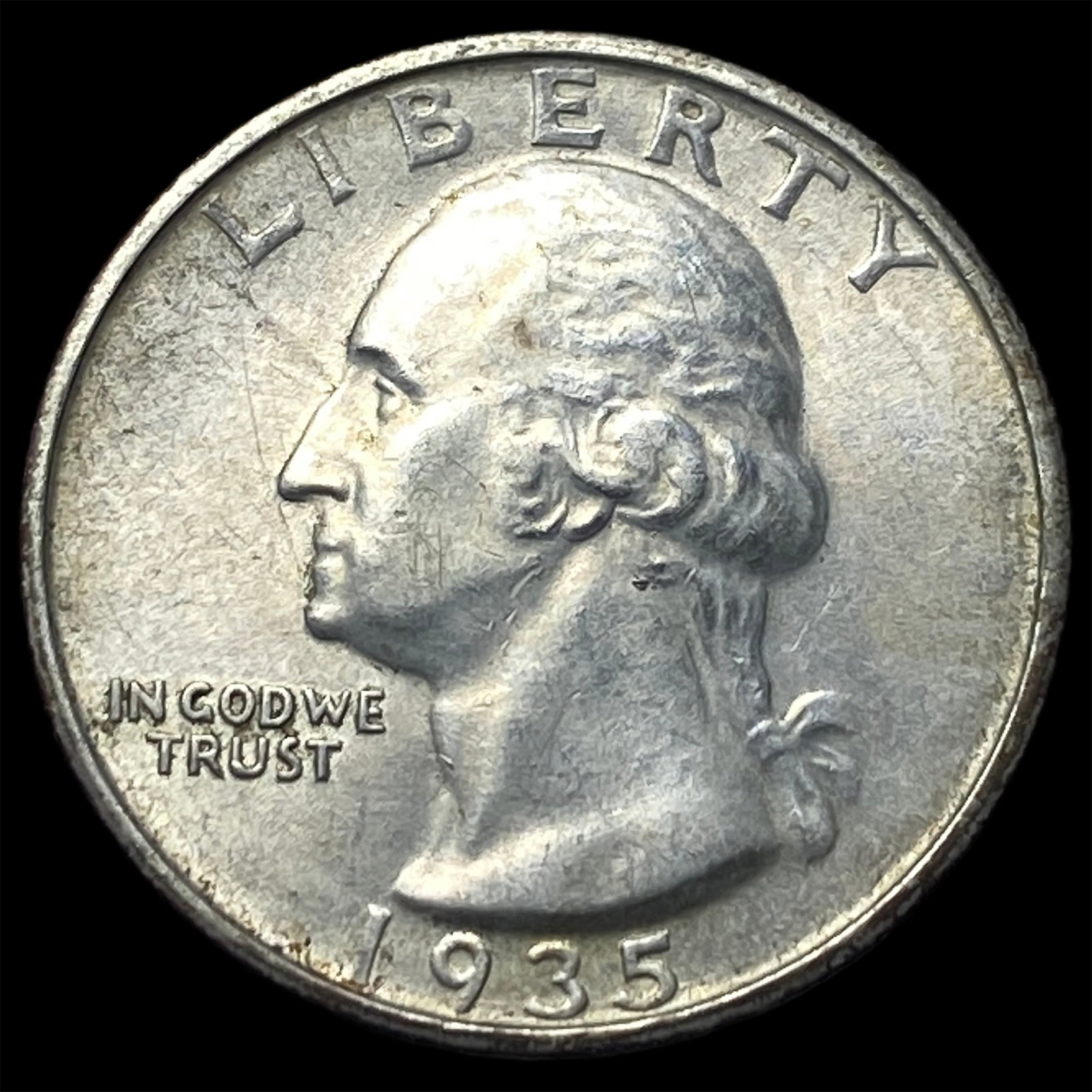 1935-S Silver Washington Quarter UNCIRCULATED: 1935-S Silver Washington Quarter UNCIRCULATED