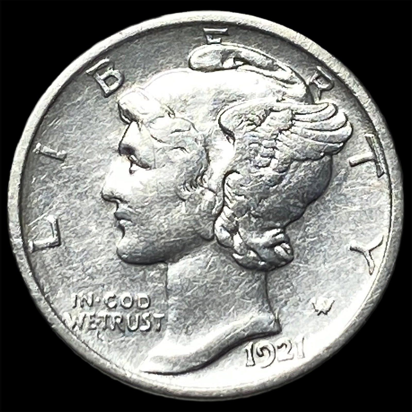 1921-D Silver Mercury Dime HIGH GRADE: 1921-D Silver Mercury Dime HIGH GRADE