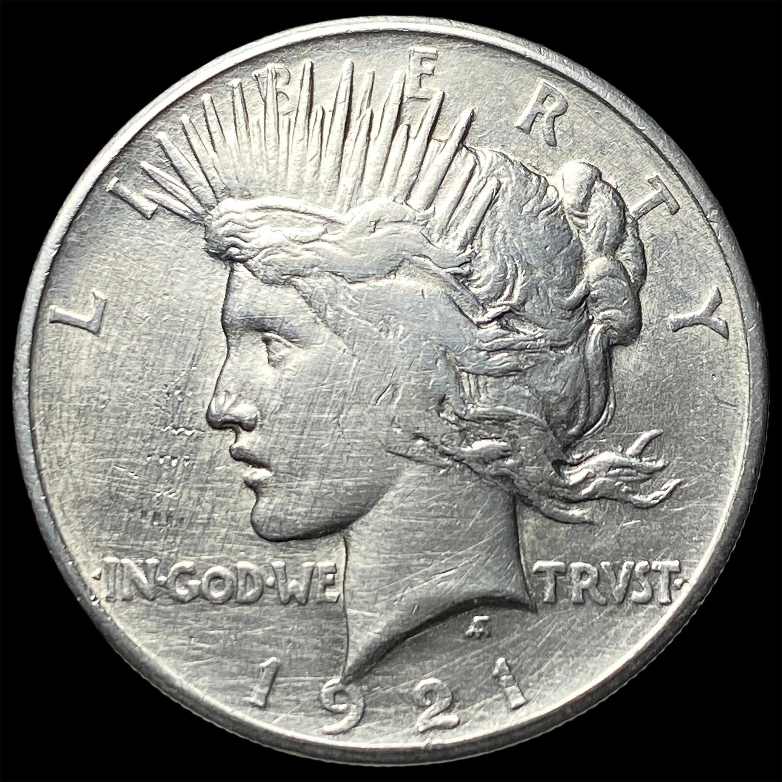 1921 Silver Peace Dollar CLOSELY UNCIRCULATED: 1921 Silver Peace Dollar CLOSELY UNCIRCULATED