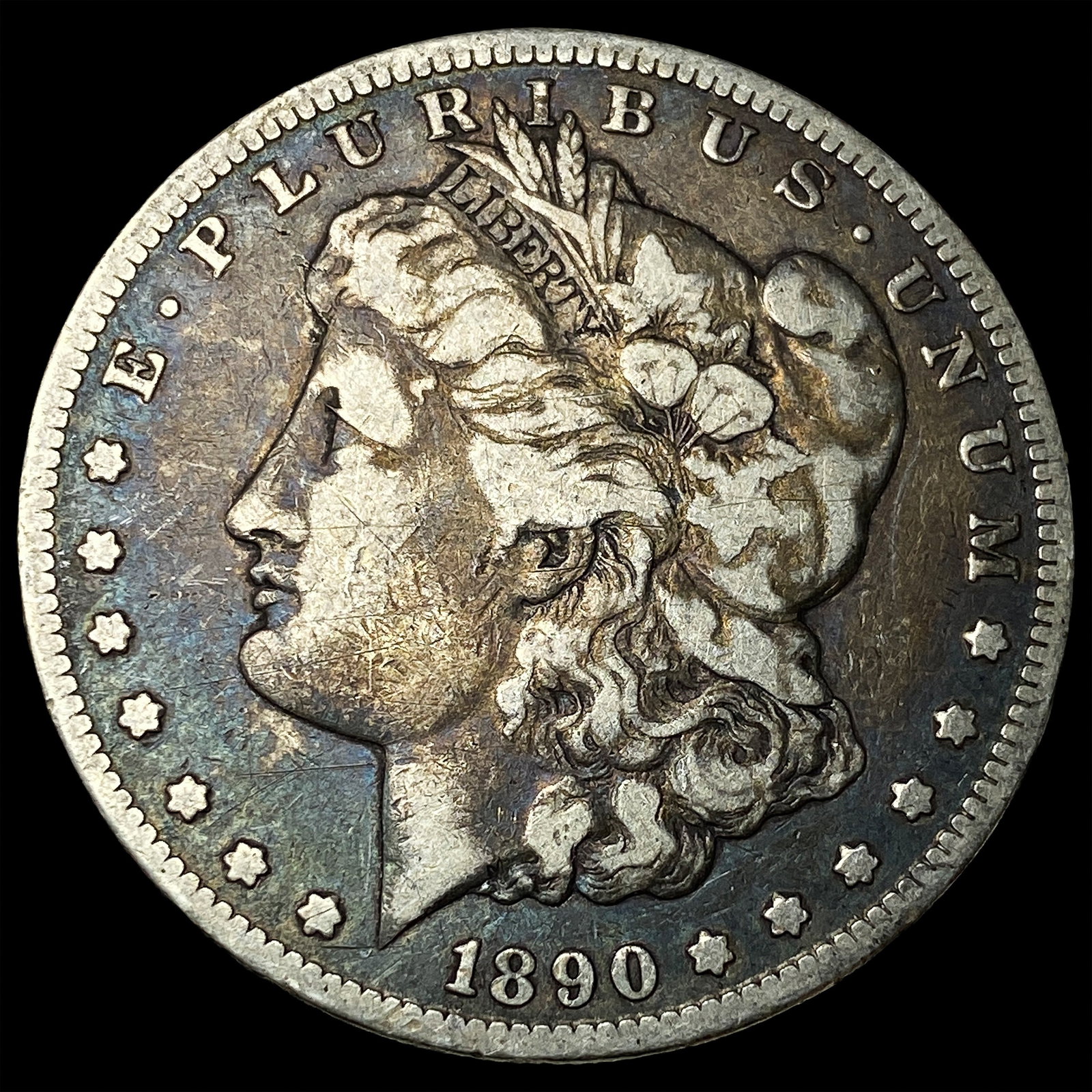 1890-CC Silver Morgan Dollar LIGHTLY CIRCULATED: 1890-CC Silver Morgan Dollar LIGHTLY CIRCULATED