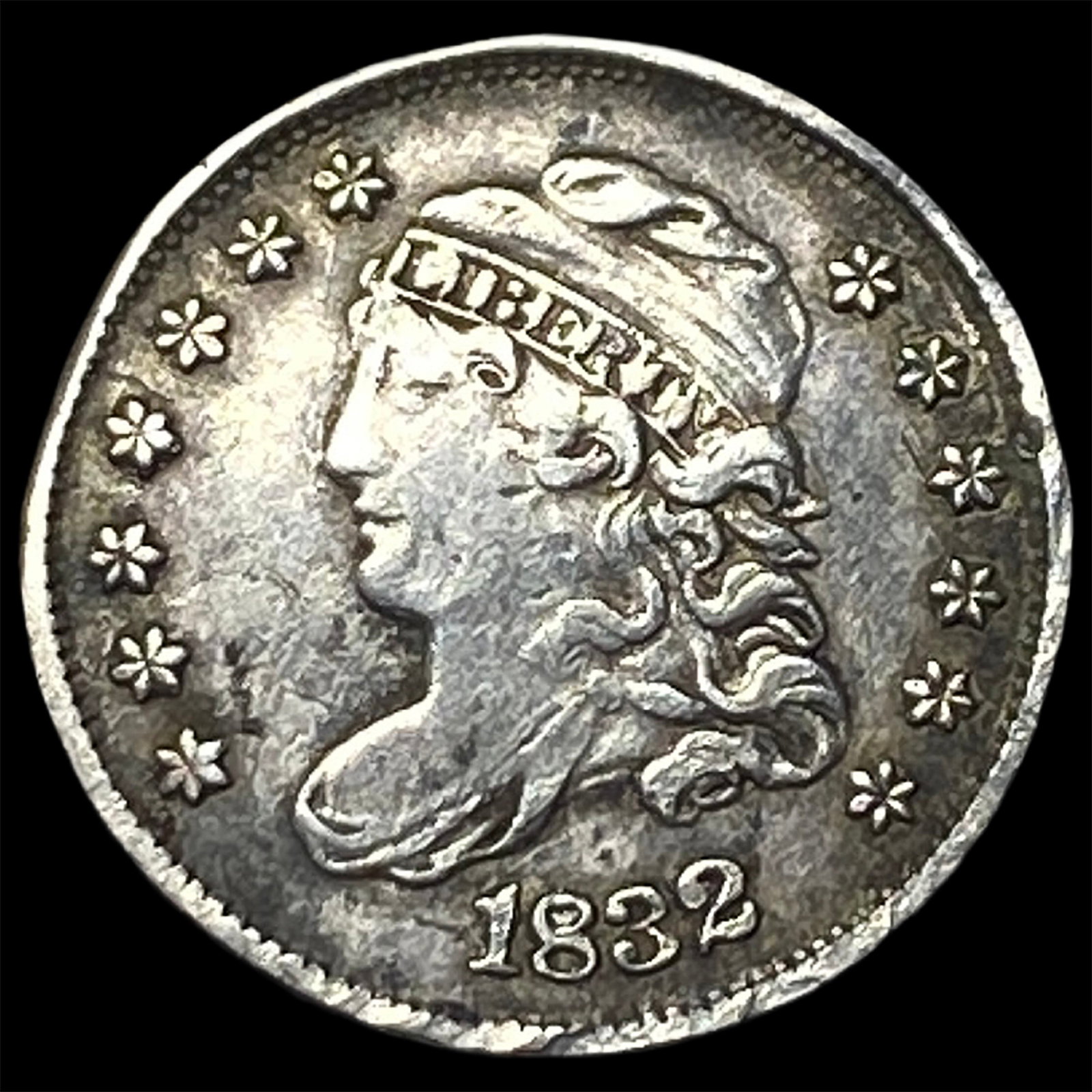 1832 Capped Bust Half Dime CLOSELY UNCIRCULATED: 1832 Capped Bust Half Dime CLOSELY UNCIRCULATED