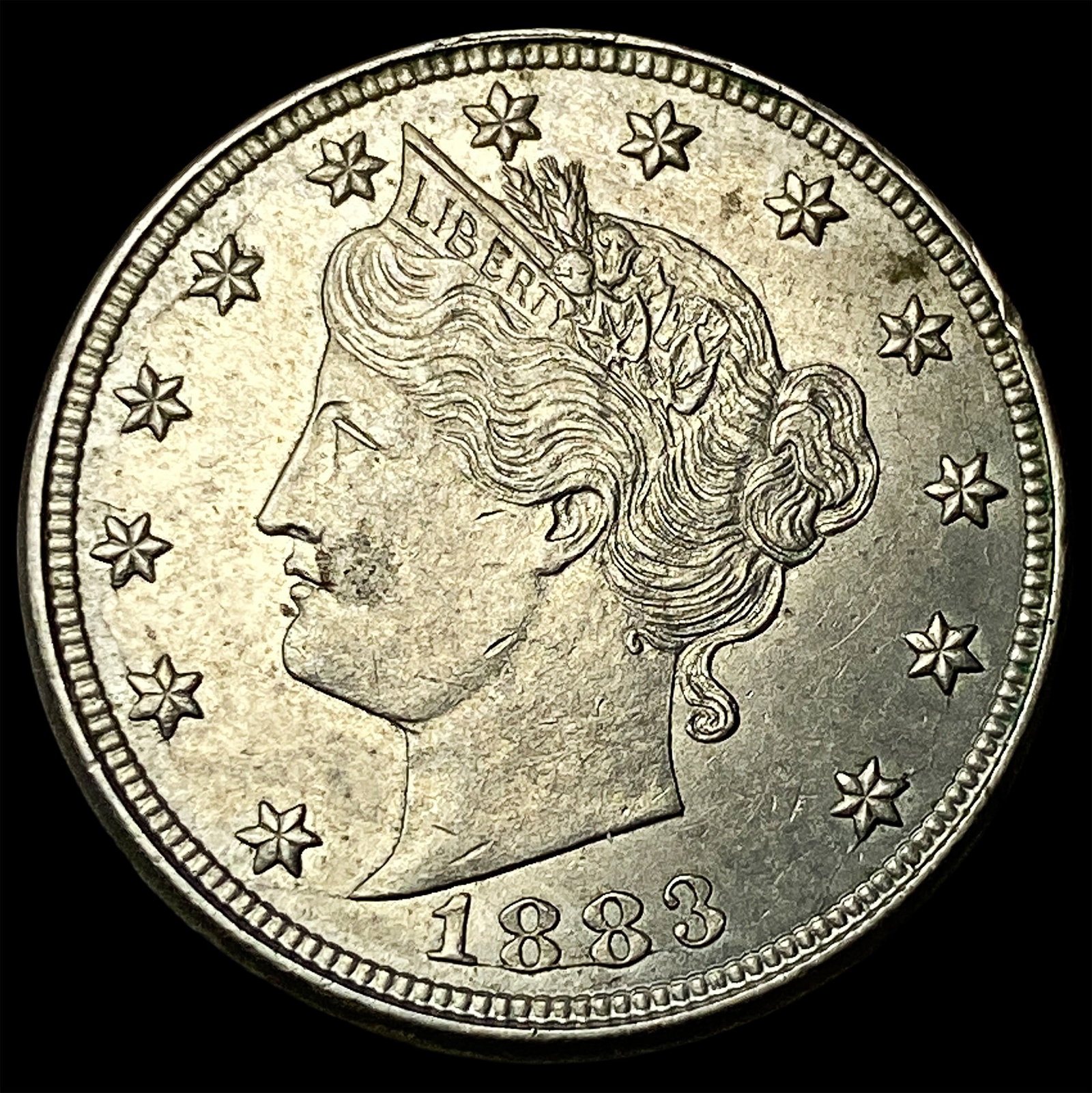 1883 Liberty Head Nickel (No Cents) LIGHTLY CIRCULATED (1 of 2)