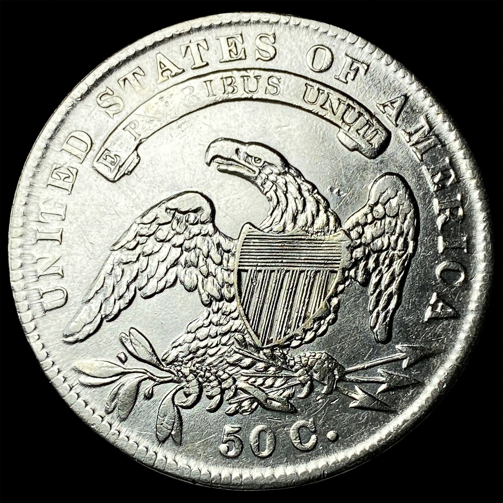 1834 Capped Bust Half Dollar CLOSELY UNCIRCULATED - 2