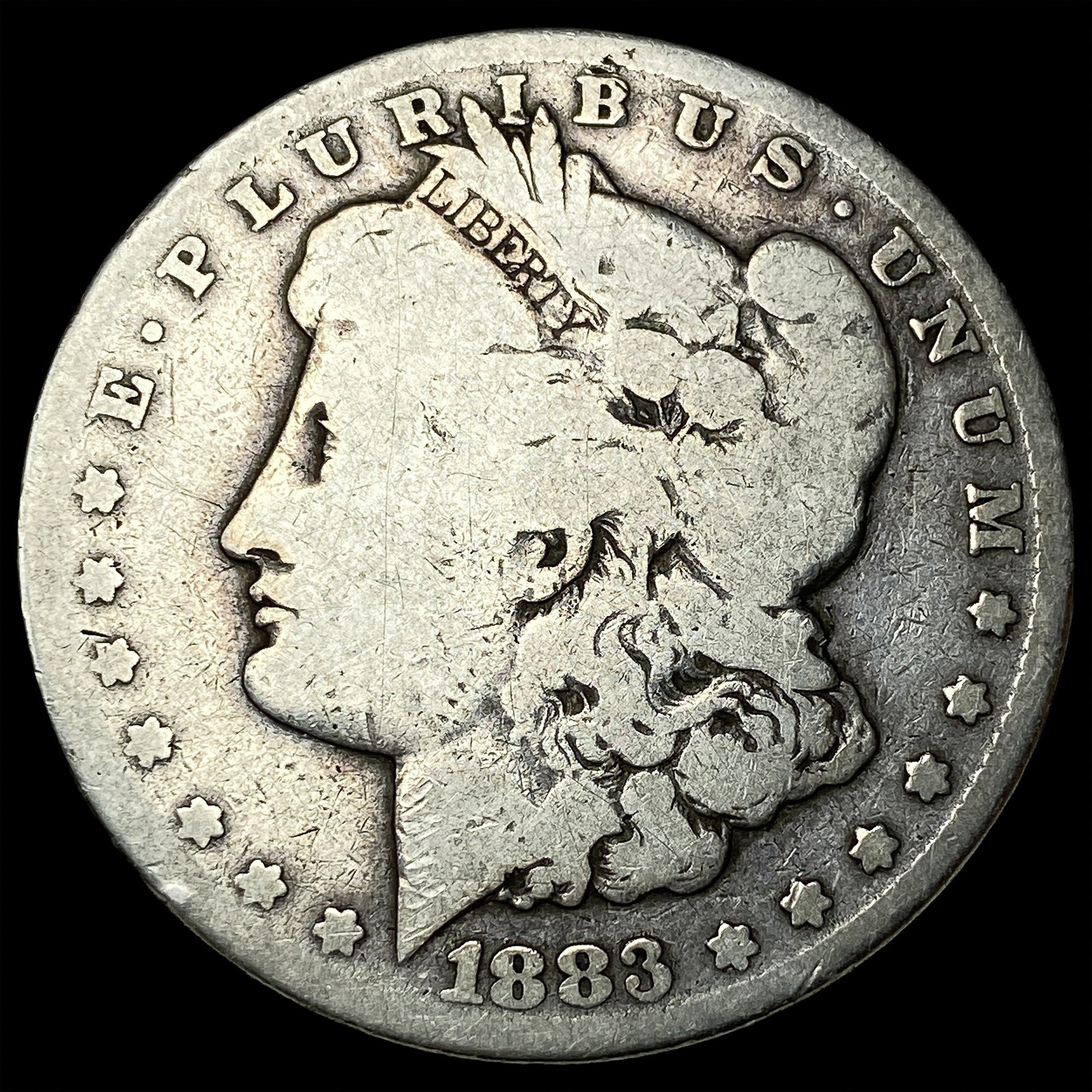 1883-CC Silver Morgan Dollar NICELY CIRCULATED: 1883-CC Silver Morgan Dollar NICELY CIRCULATED