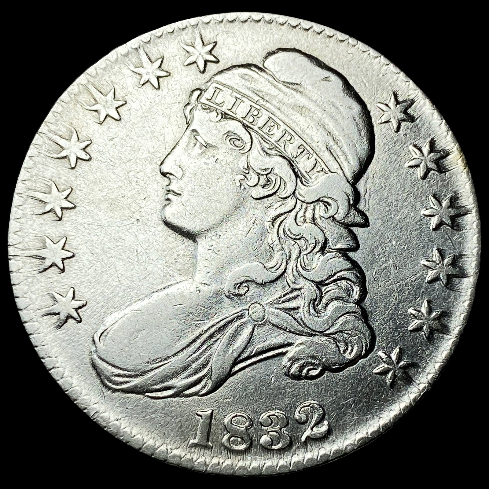 1832 Capped Bust Half Dollar NEARLY UNCIRCULATED (1 of 2)