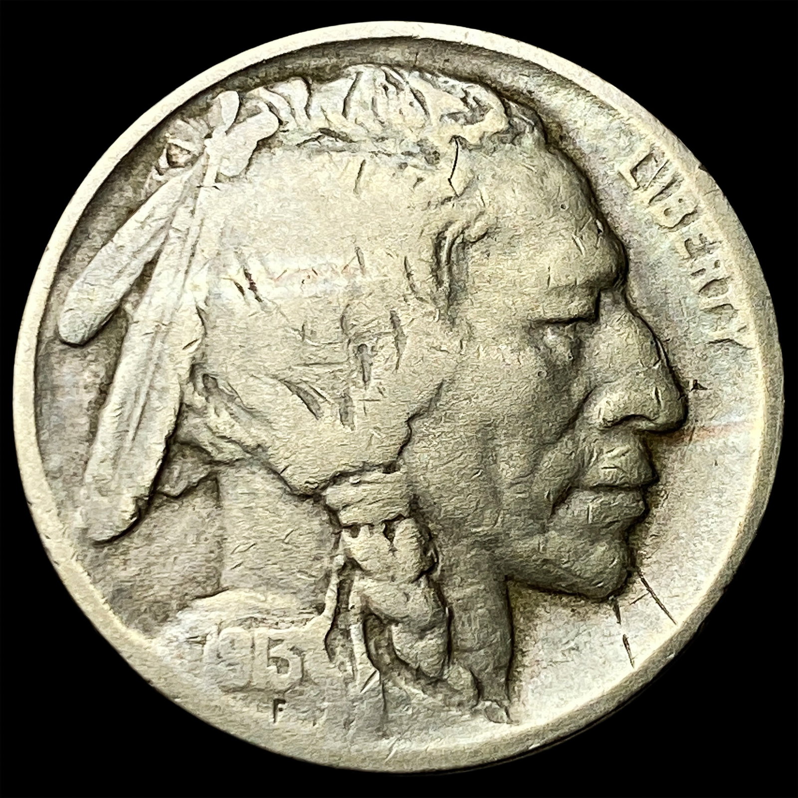 1913-D Type 2 Buffalo Nickel LIGHTLY CIRCULATED: 1913-D Type 2 Buffalo Nickel LIGHTLY CIRCULATED