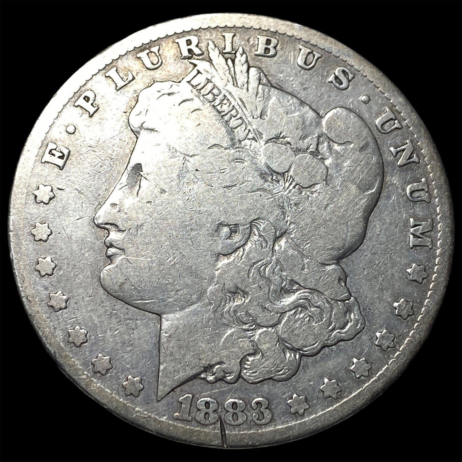 1883-CC Silver Morgan Dollar LIGHTLY CIRCULATED: 1883-CC Silver Morgan Dollar LIGHTLY CIRCULATED
