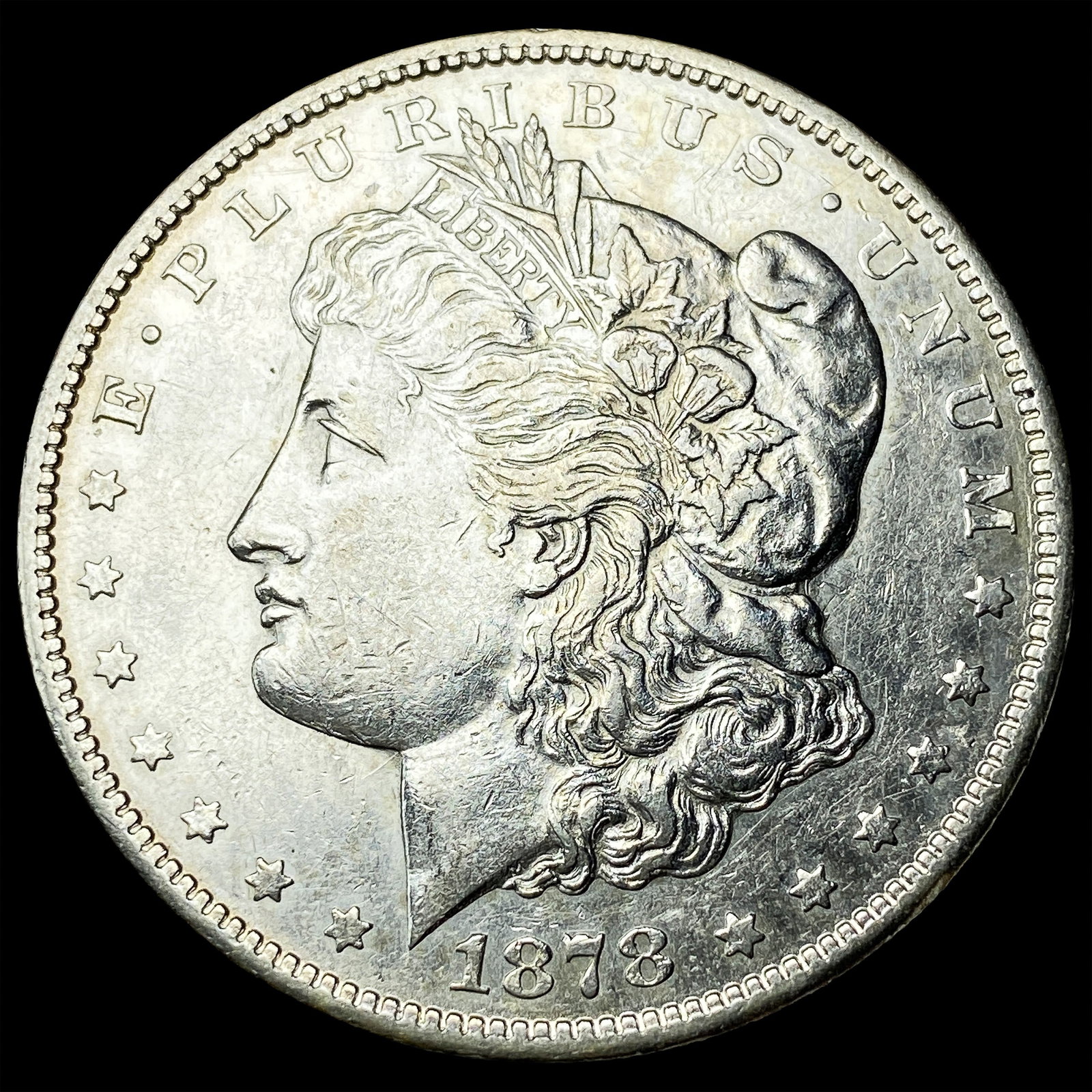 1878-CC Silver Morgan Dollar CLOSELY UNCIRCULATED: 1878-CC Silver Morgan Dollar CLOSELY UNCIRCULATED