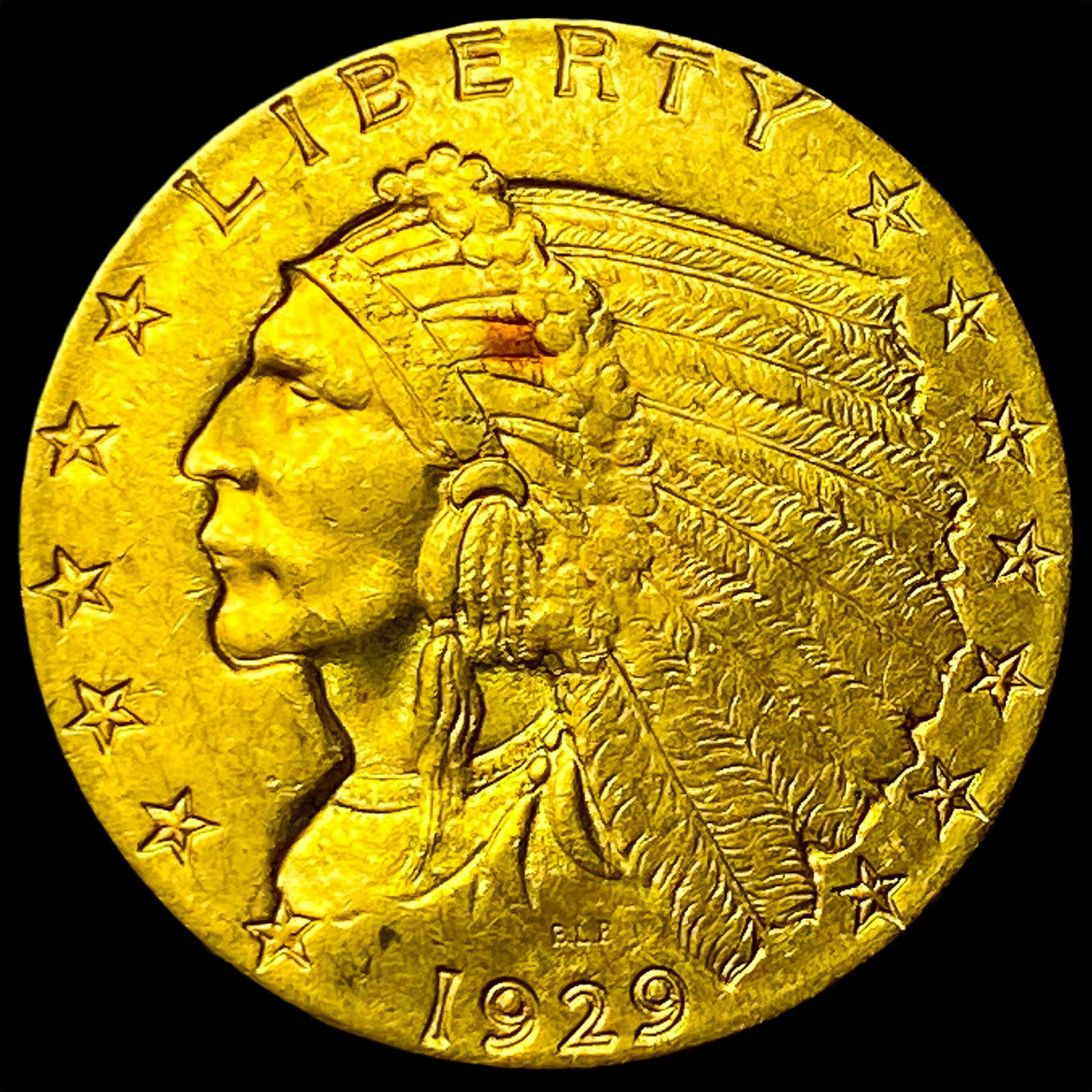 1929 Indian Head Gold $2.50 Quarter Eagle UNCIRCULATED: 1929 Indian Head Gold $2.50 Quarter Eagle UNCIRCULATED