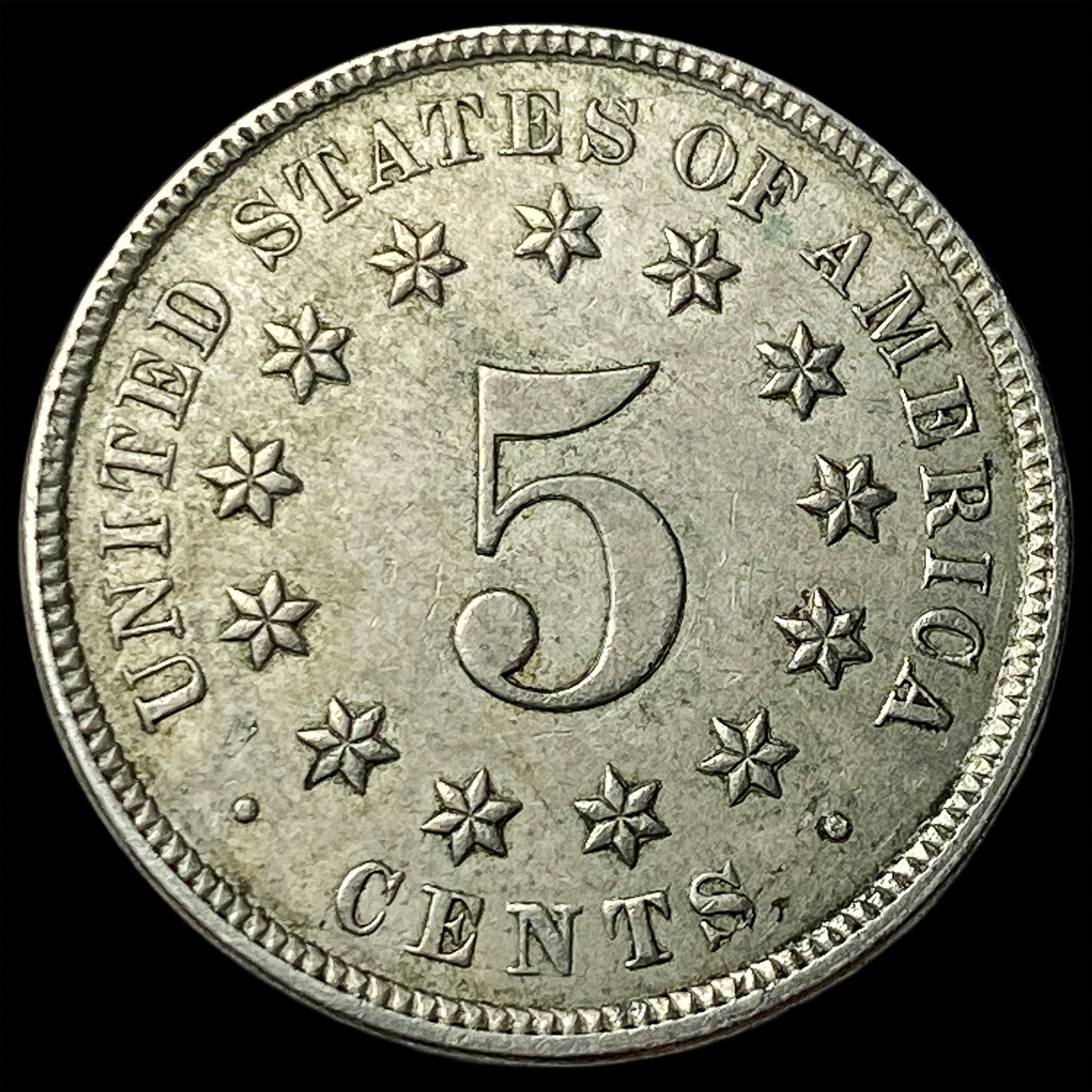 1876 Shield Nickel CHOICE AU: 1876 Shield Nickel CHOICE AU