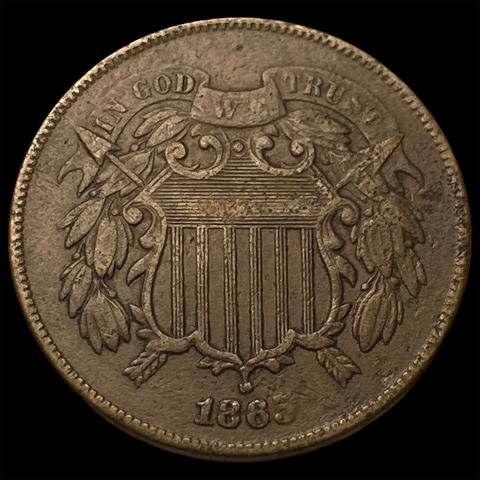 1865 Two-Cent Piece GEM BU (1 of 2)