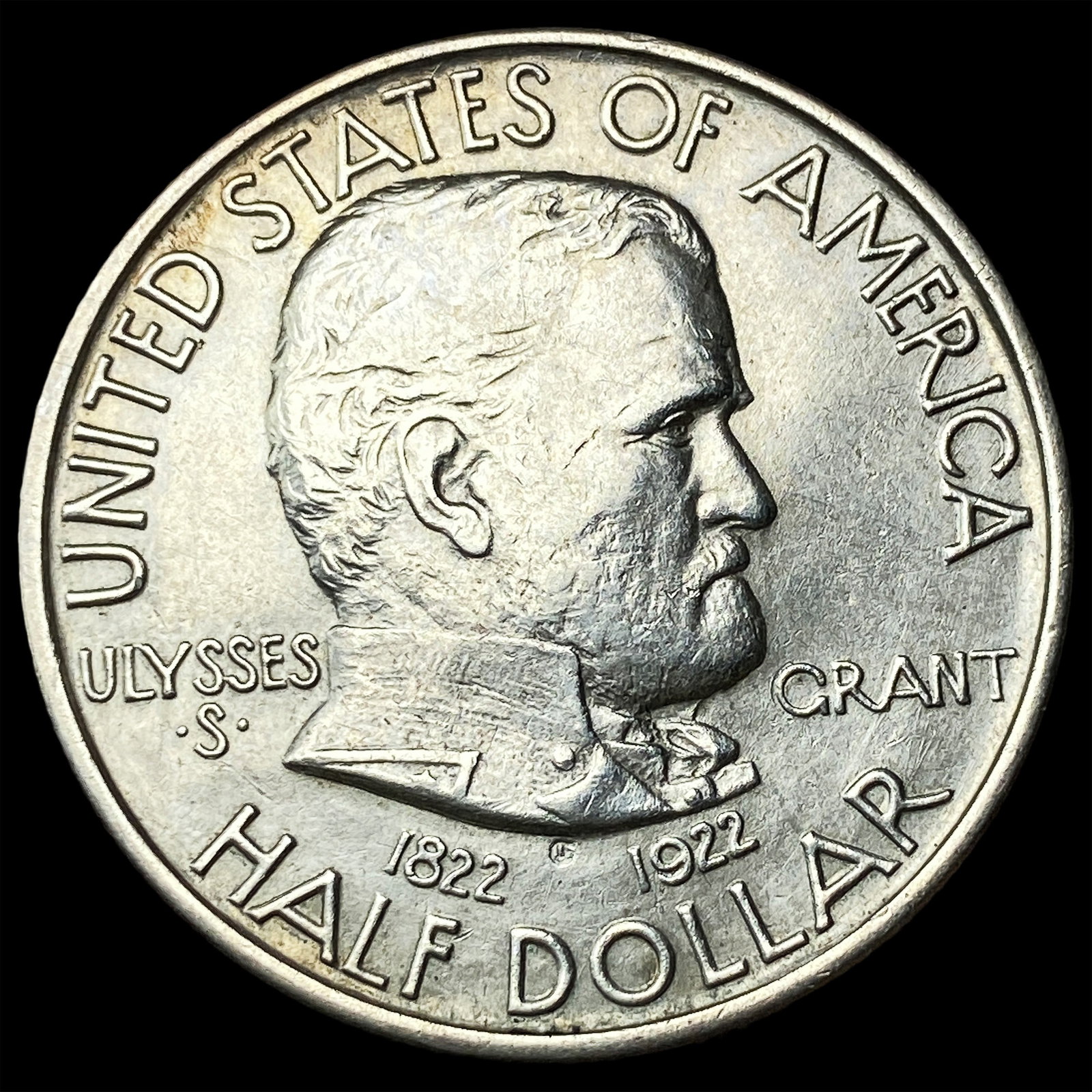 1922 Silver Grant Half Dollar CLOSELY UNCIRCULATED: 1922 Silver Grant Half Dollar CLOSELY UNCIRCULATED