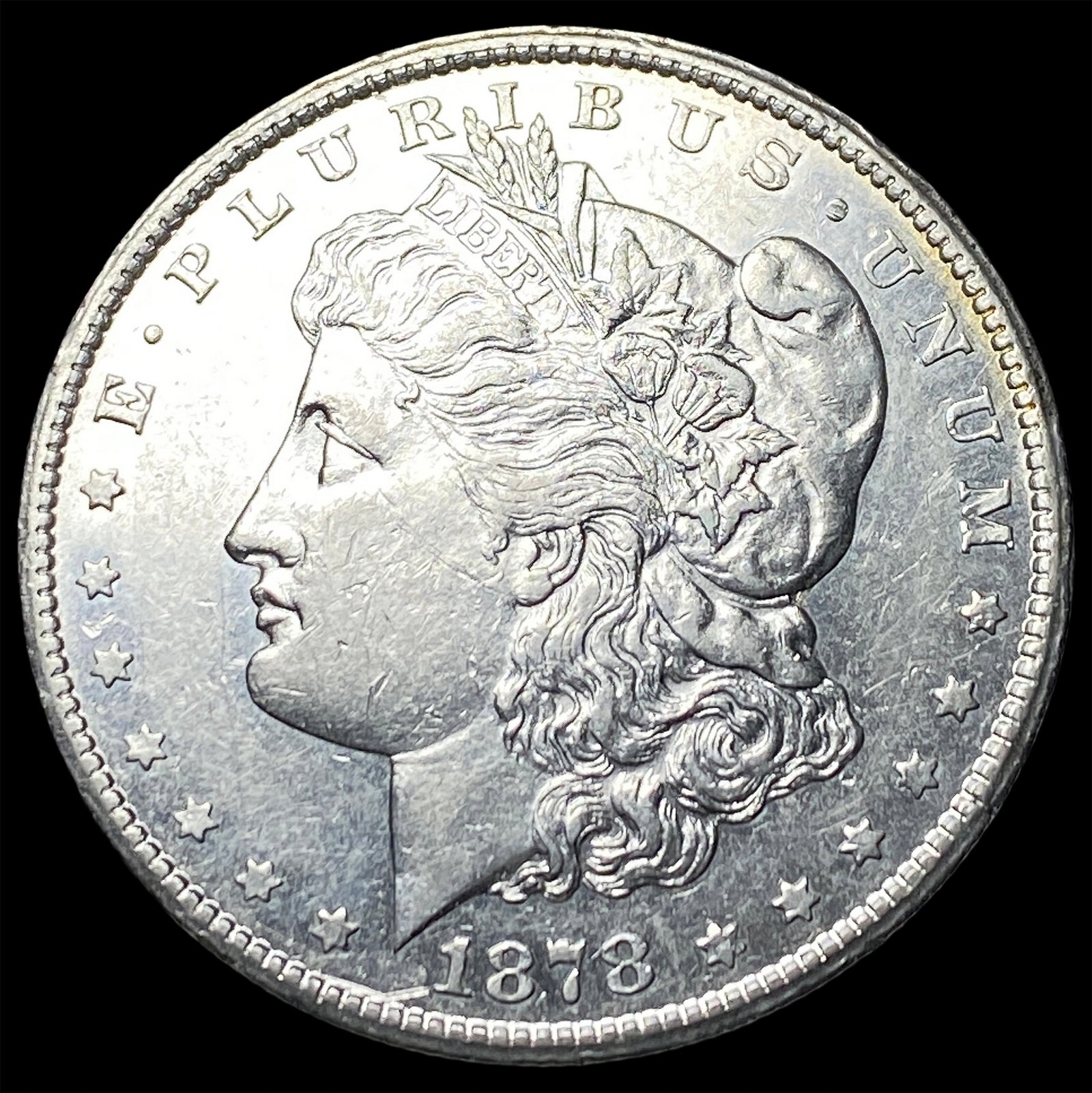 1878-CC Silver Morgan Dollar CLOSELY UNCIRCULATED: 1878-CC Silver Morgan Dollar CLOSELY UNCIRCULATED