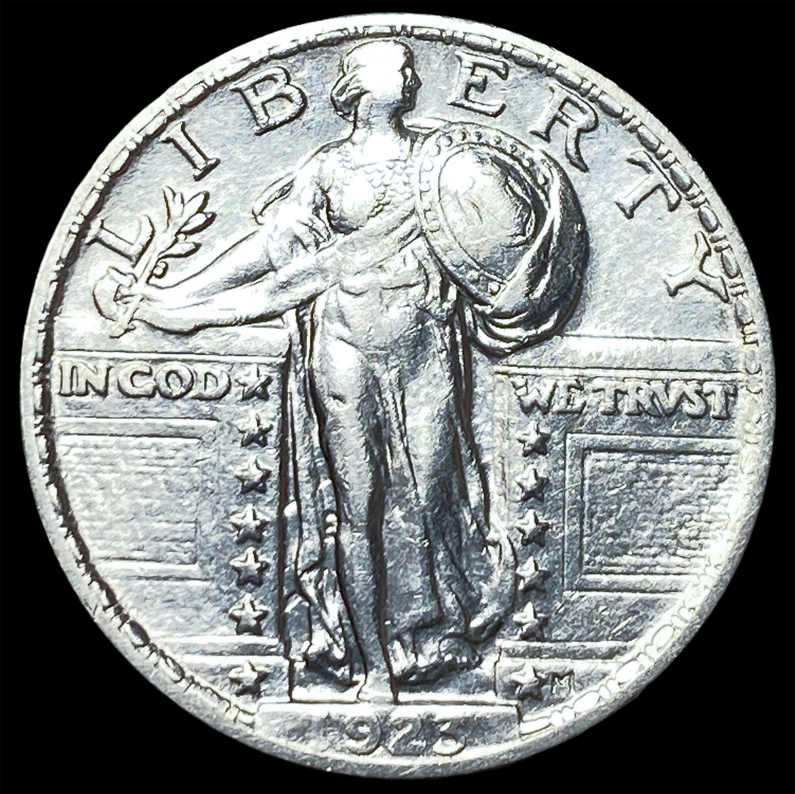 1923 Standing Liberty Silver Quarter CLOSELY UNCIRCULATED: 1923 Standing Liberty Silver Quarter CLOSELY UNCIRCULATED