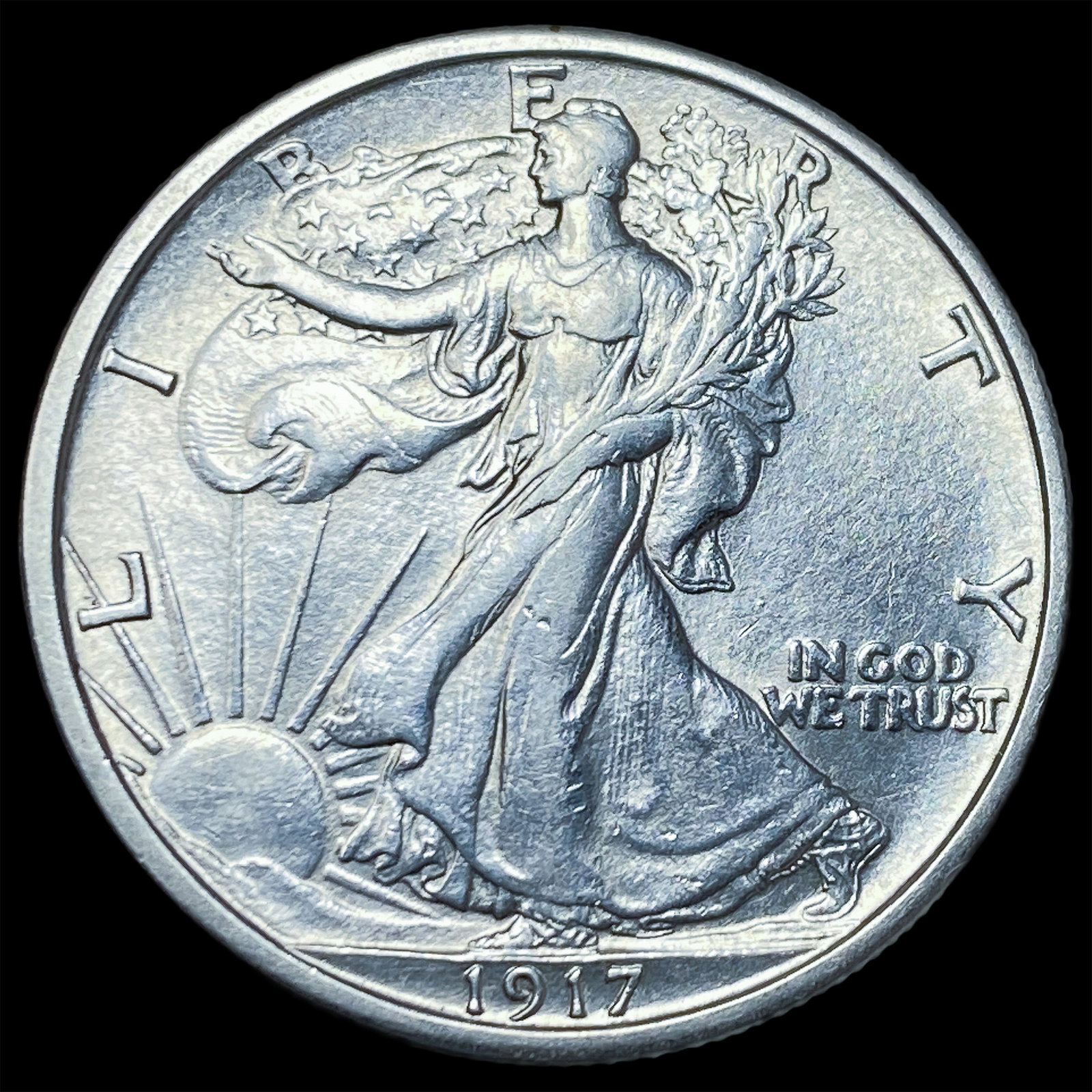 1917 Walking Liberty Half Dollar UNCIRCULATED: 1917 Walking Liberty Half Dollar UNCIRCULATED