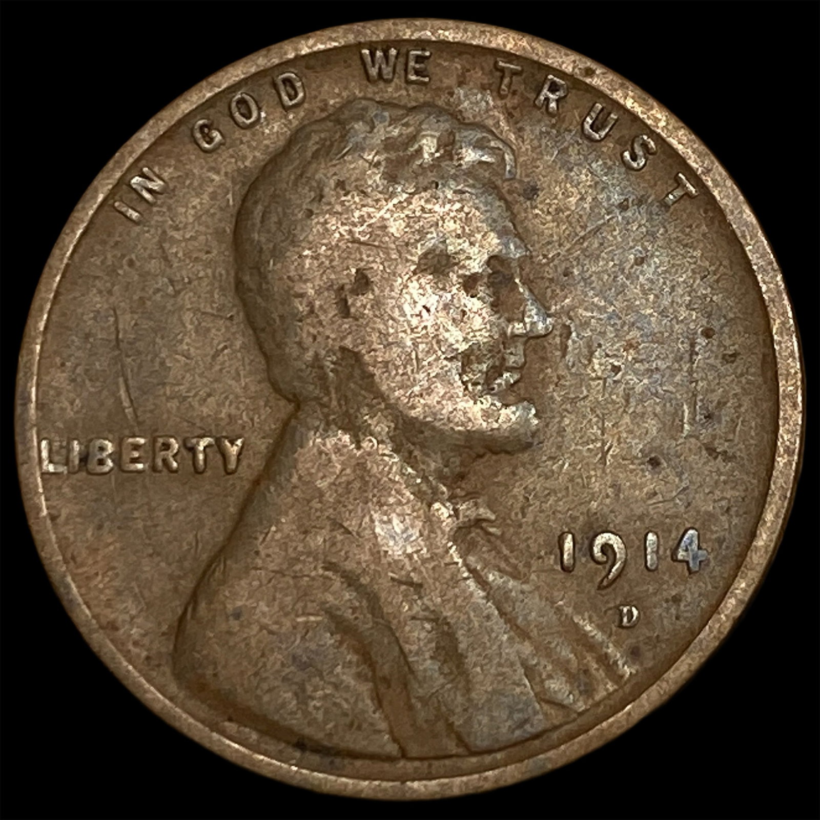 1914-D Lincoln Wheat Cent LIGHTLY CIRCULATED: 1914-D Lincoln Wheat Cent LIGHTLY CIRCULATED