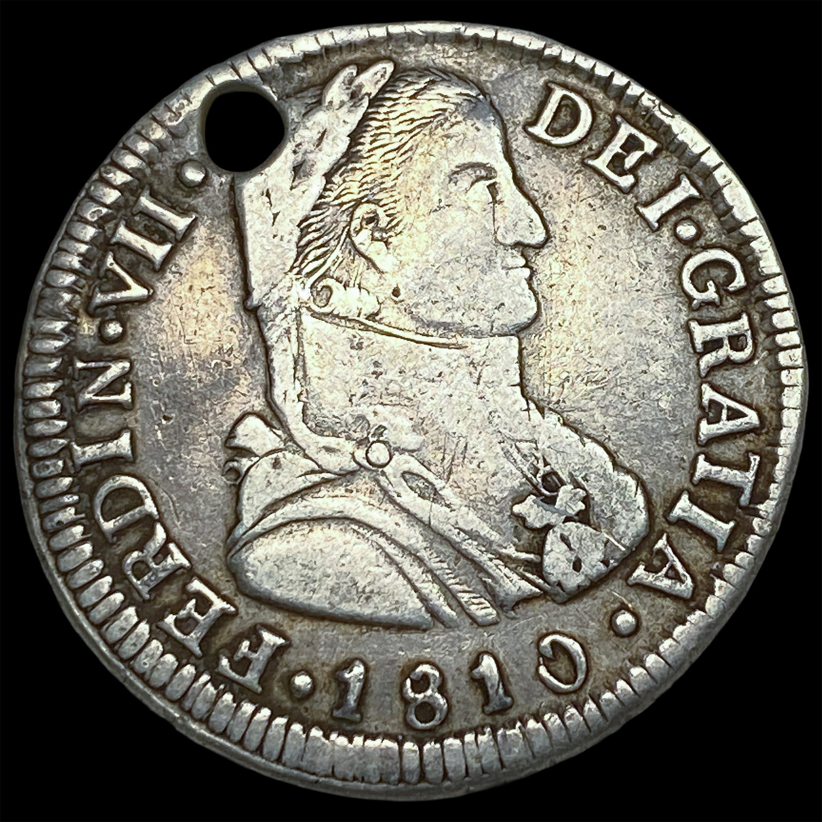 1810 Spain Silver 2 Reales (Ferdinand VII) HIGH GRADE (1 of 2)