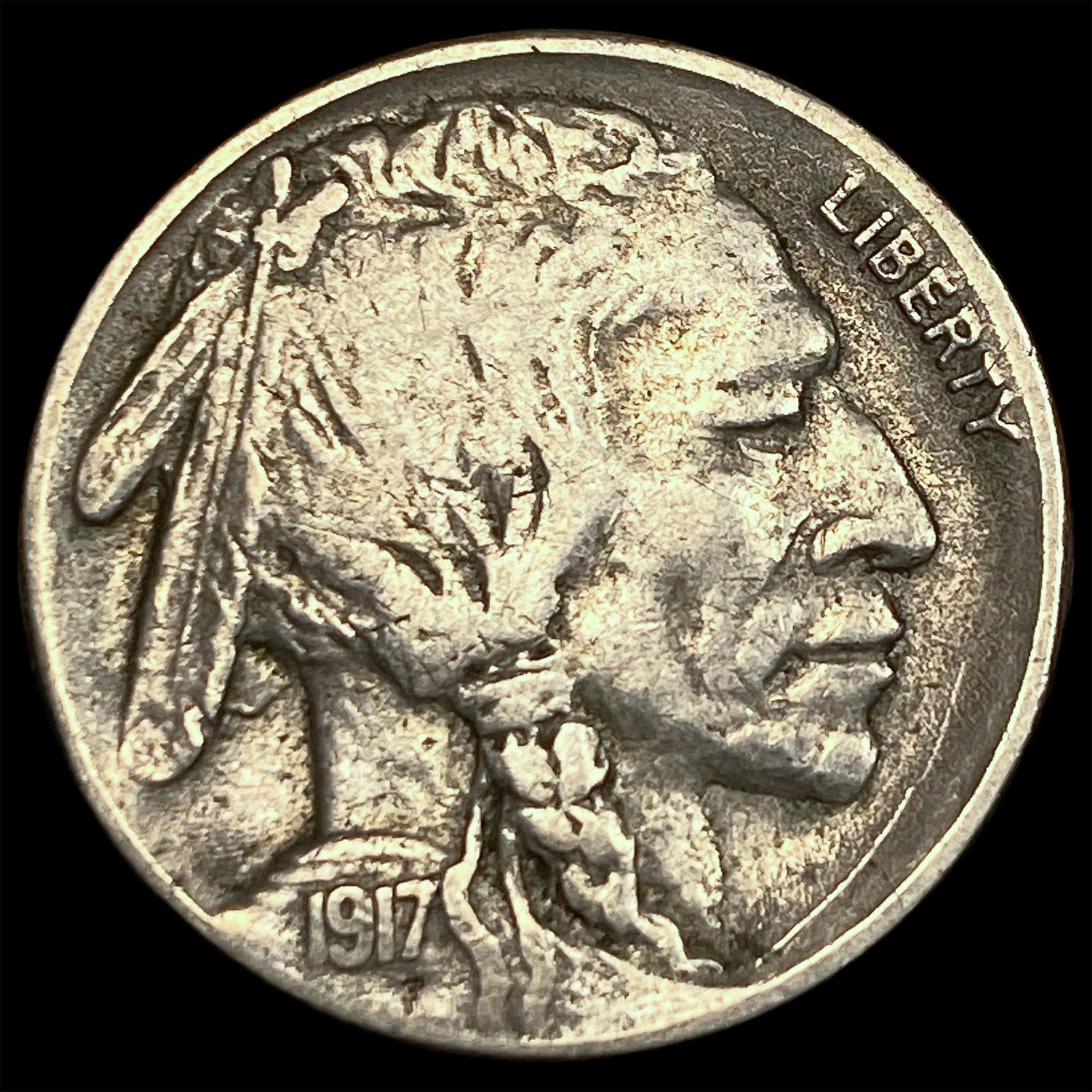 1917-S Buffalo Nickel NEARLY UNCIRCULATED: 1917-S Buffalo Nickel NEARLY UNCIRCULATED