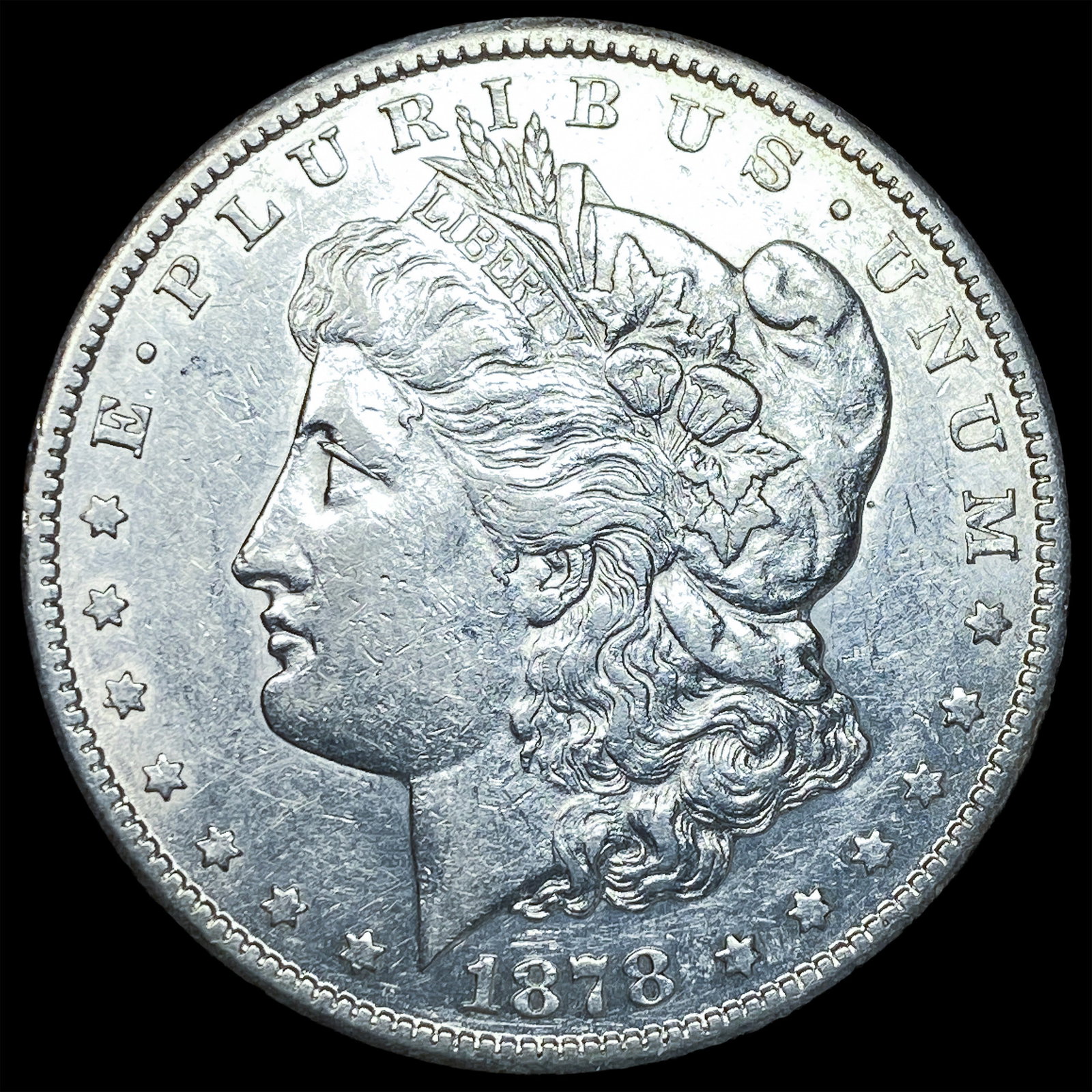 1878-CC Silver Morgan Dollar CLOSELY UNCIRCULATED: 1878-CC Silver Morgan Dollar CLOSELY UNCIRCULATED