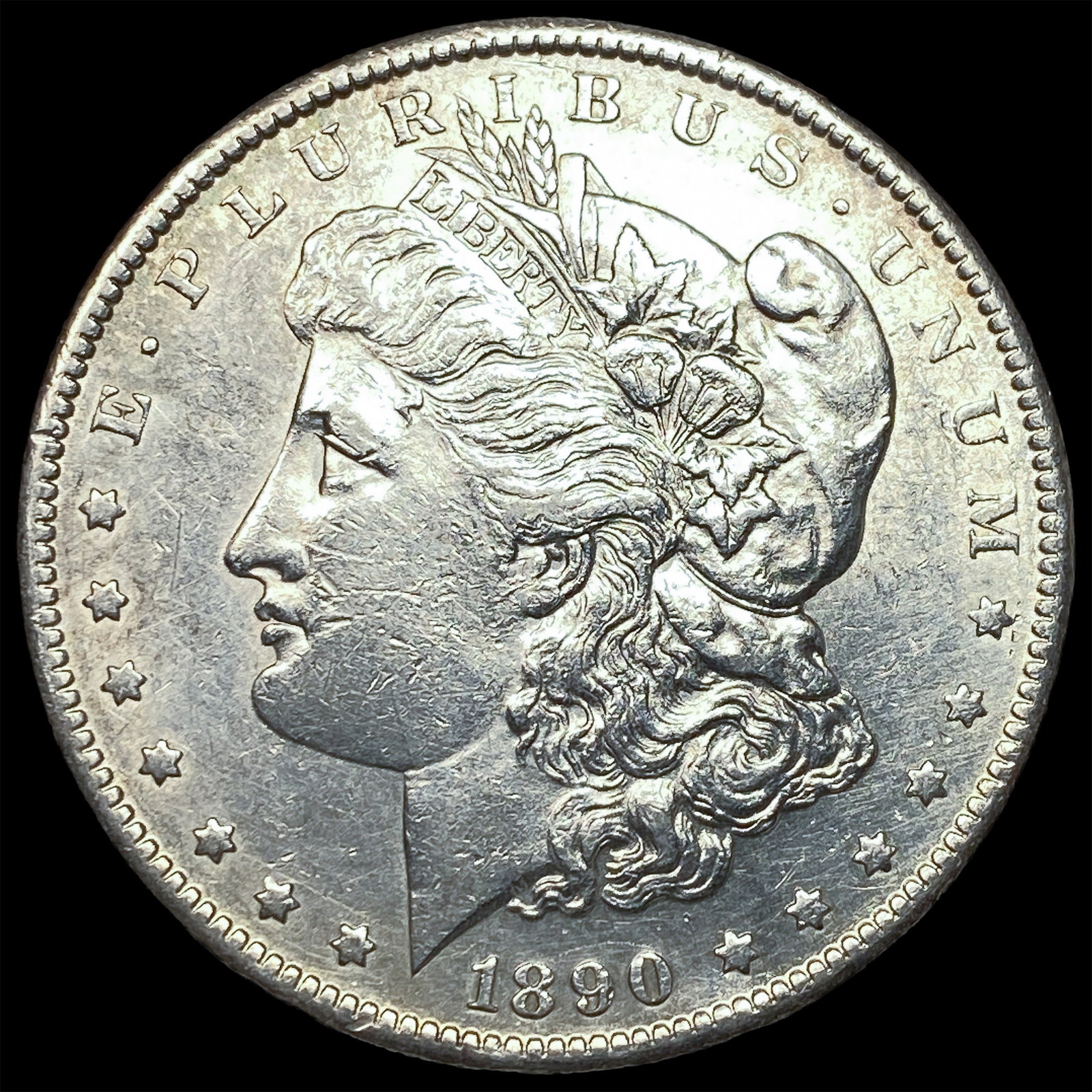 1890-S Silver Morgan Dollar CHOICE AU: 1890-S Silver Morgan Dollar CHOICE AU
