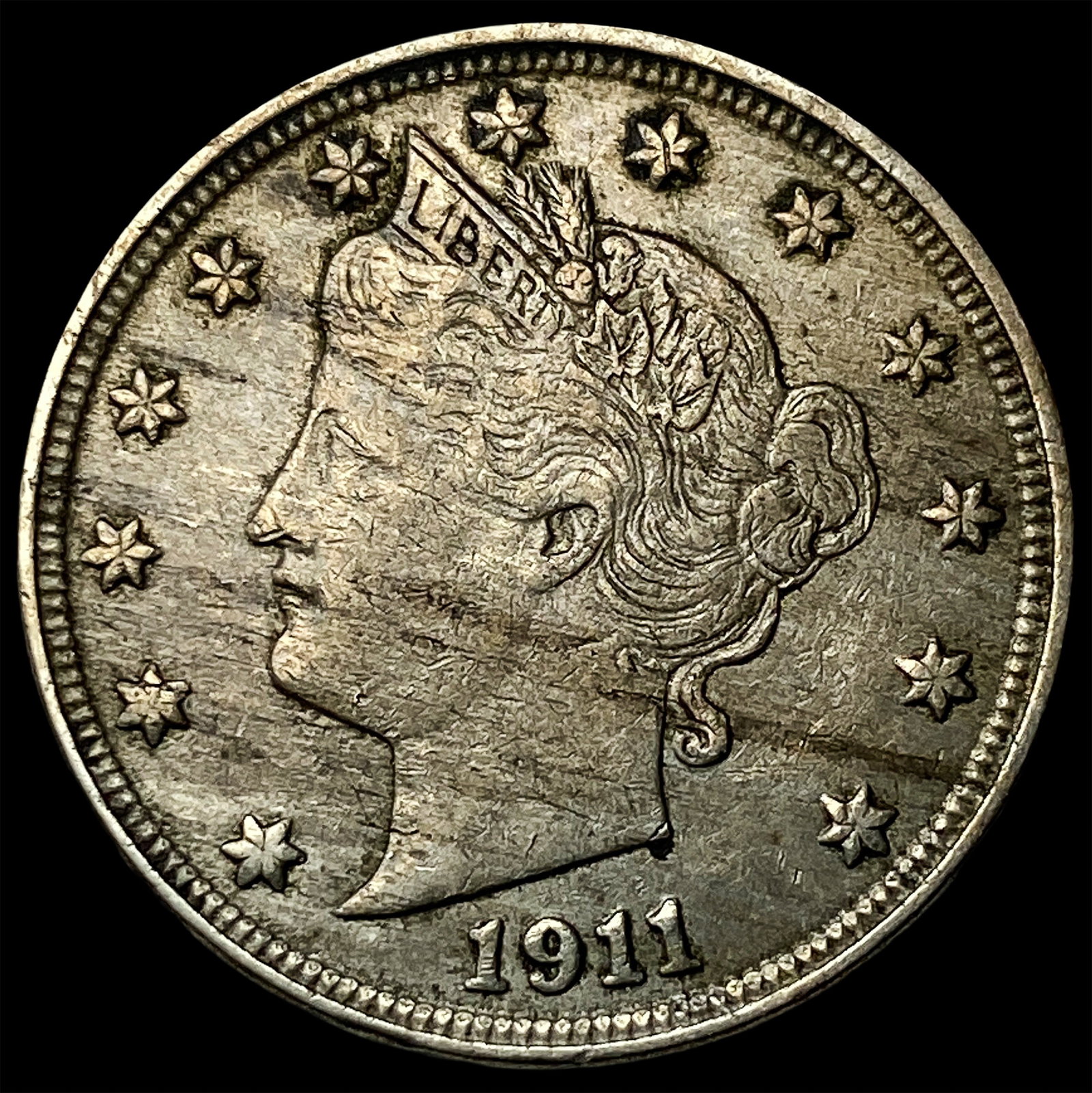 1911 Liberty Head Nickel NEARLY UNCIRCULATED: 1911 Liberty Head Nickel NEARLY UNCIRCULATED