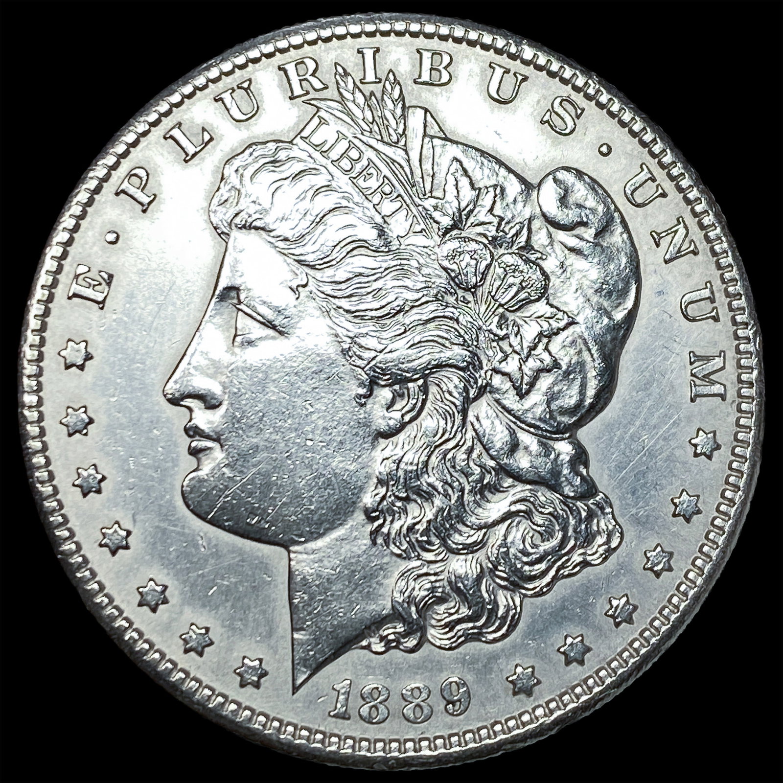 1889-S Silver Morgan Dollar CLOSELY UNCIRCULATED: 1889-S Silver Morgan Dollar CLOSELY UNCIRCULATED