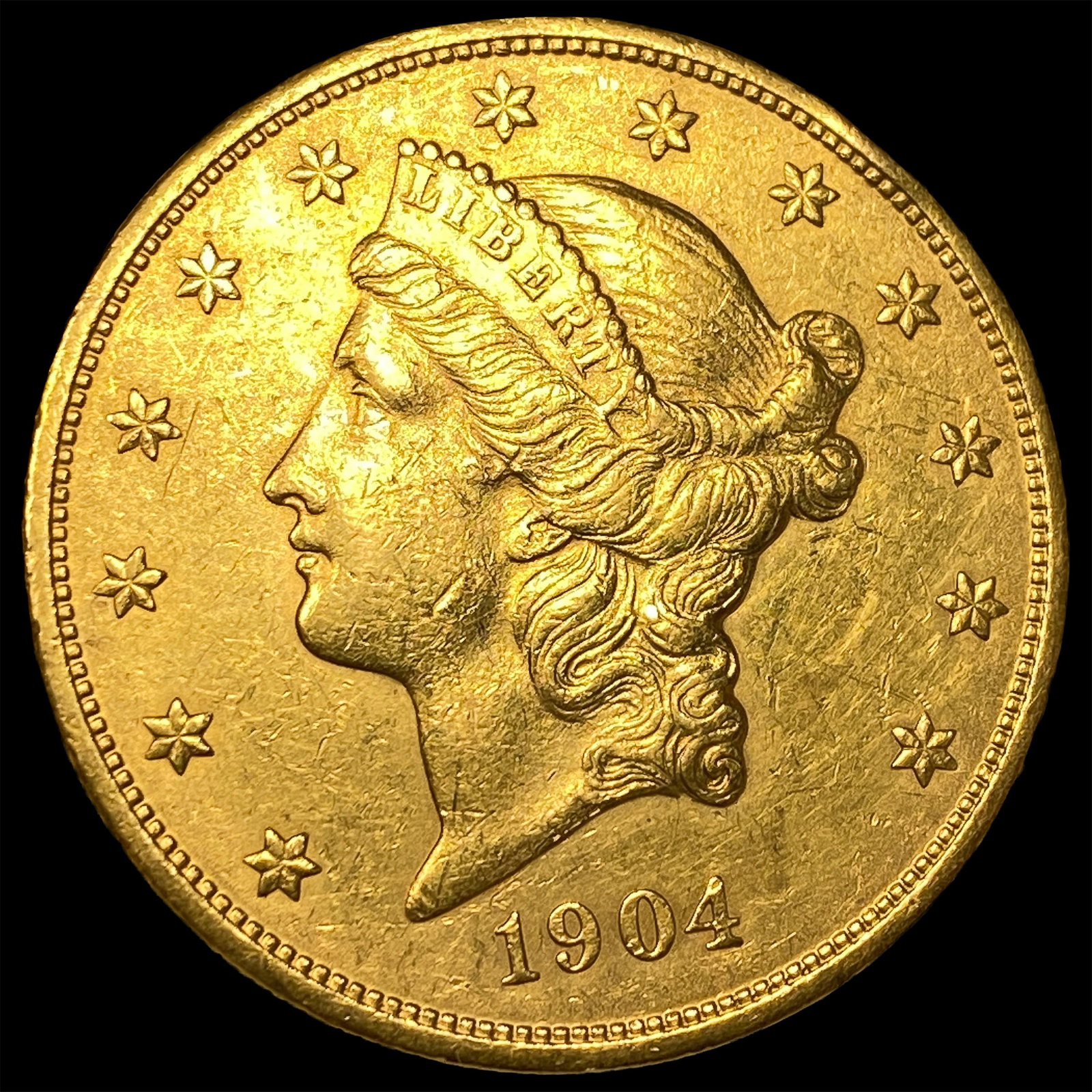 1904 Liberty Head $20 Gold Double Eagle UNCIRCULATED: 1904 Liberty Head $20 Gold Double Eagle UNCIRCULATED