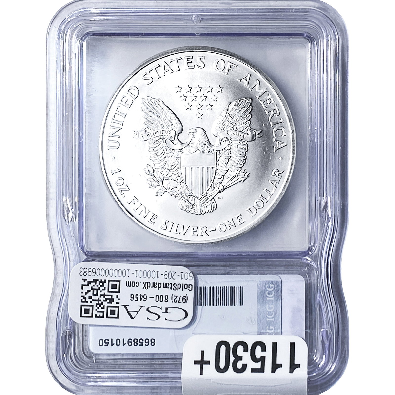 1999 Silver Eagle ICG MS70 - 2