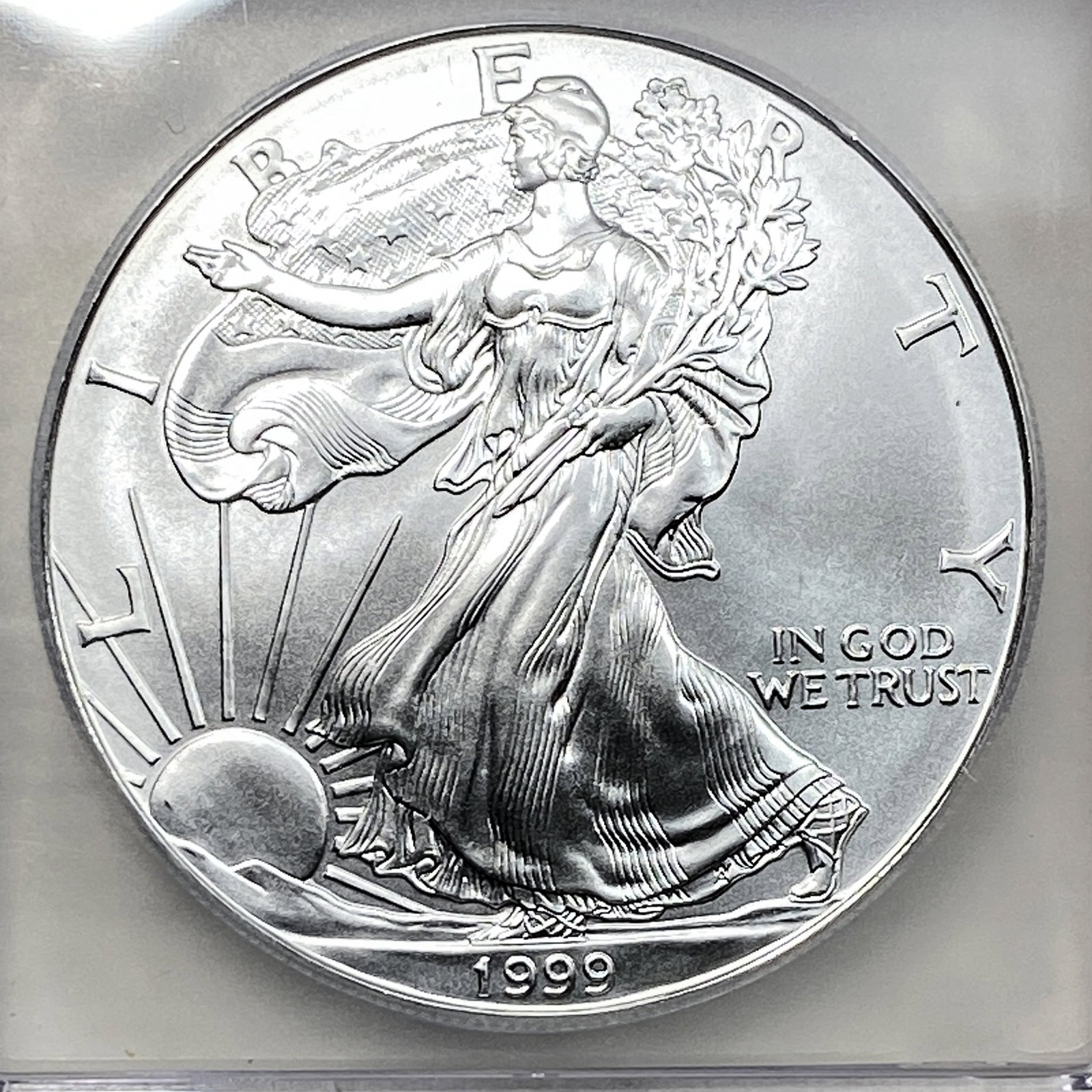 1999 Silver Eagle ICG MS70 - 3
