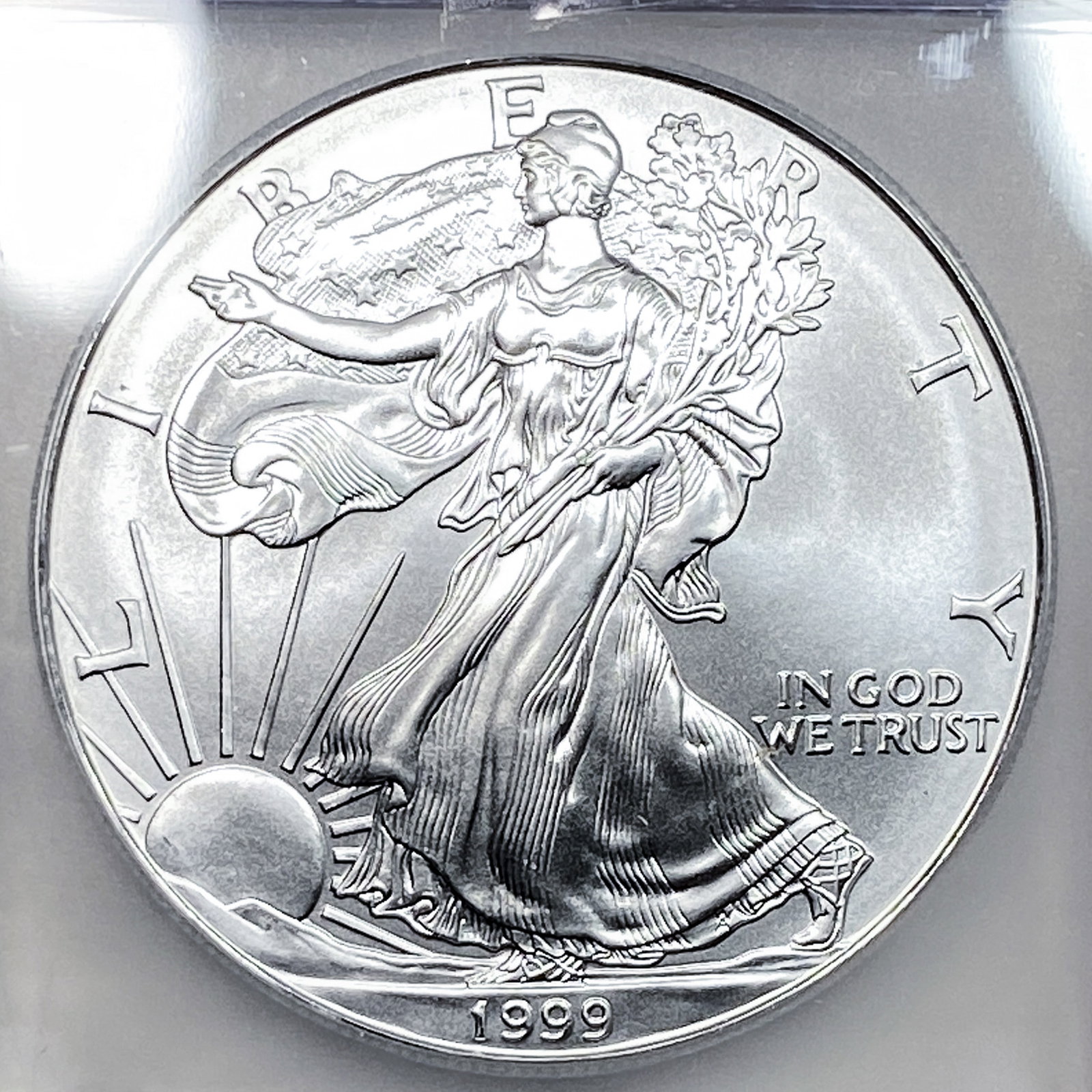 1999 Silver Eagle ICG MS70 - 3