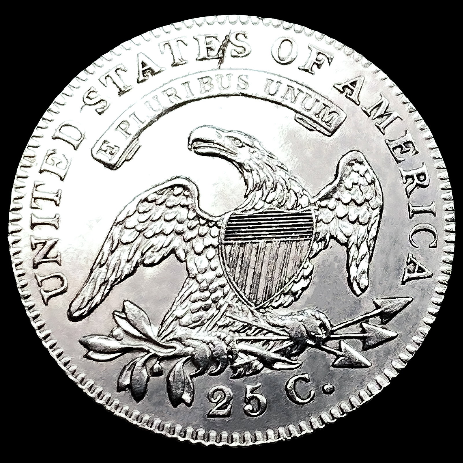 1820 Capped Bust Quarter CHOICE BU - 2