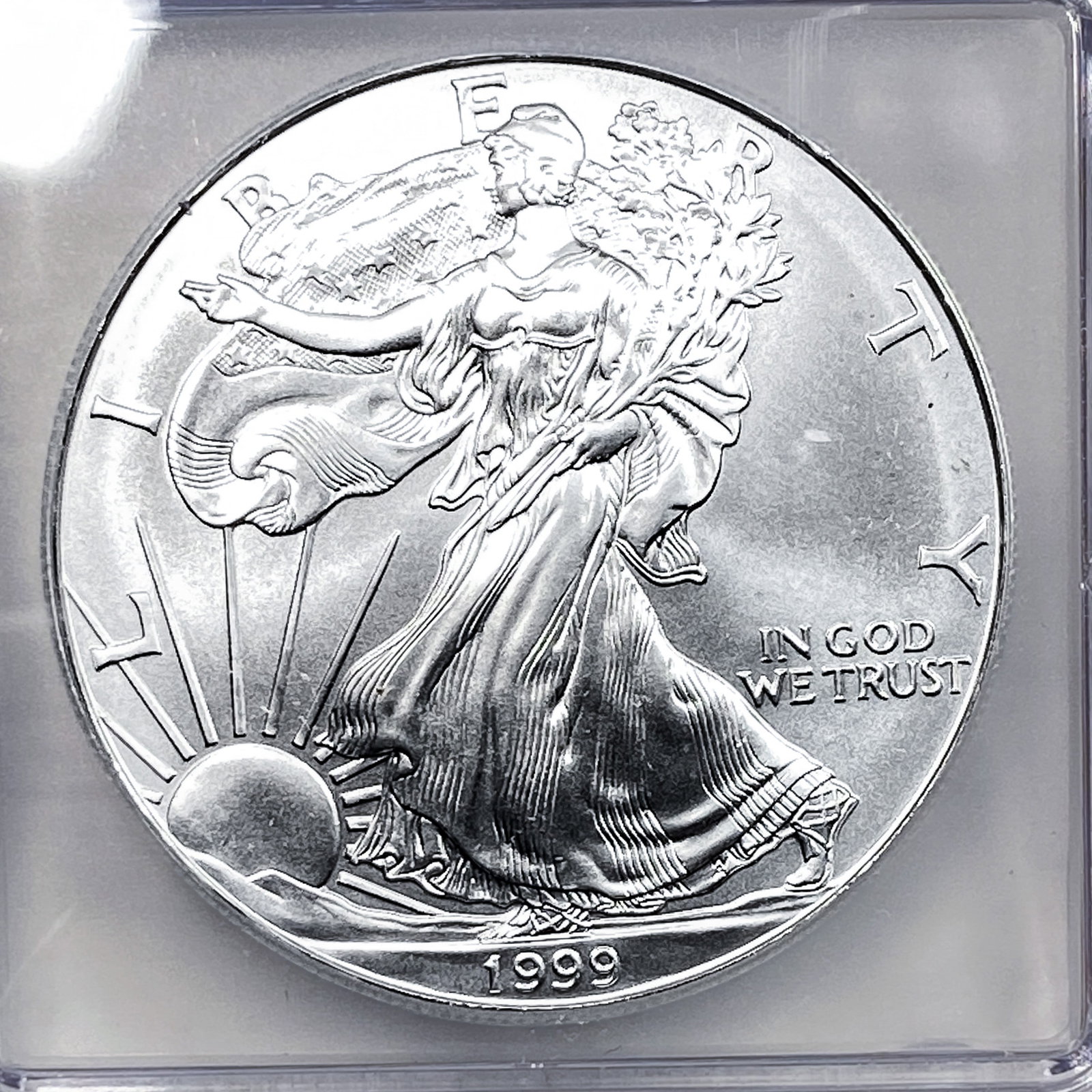 1999 Silver Eagle ICG MS70 - 3