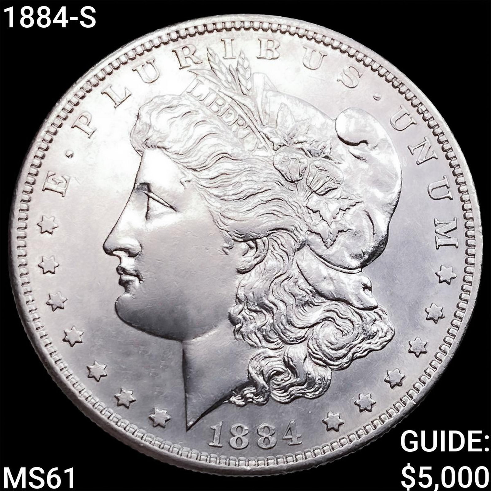 1884-S Morgan Silver Dollar HIGH GRADE: 1884-S Morgan Silver Dollar HIGH GRADE