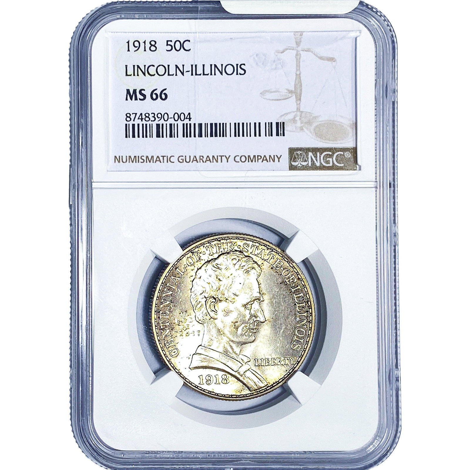 1918 Illinois Half Dollar NGC MS66 (1 of 4)