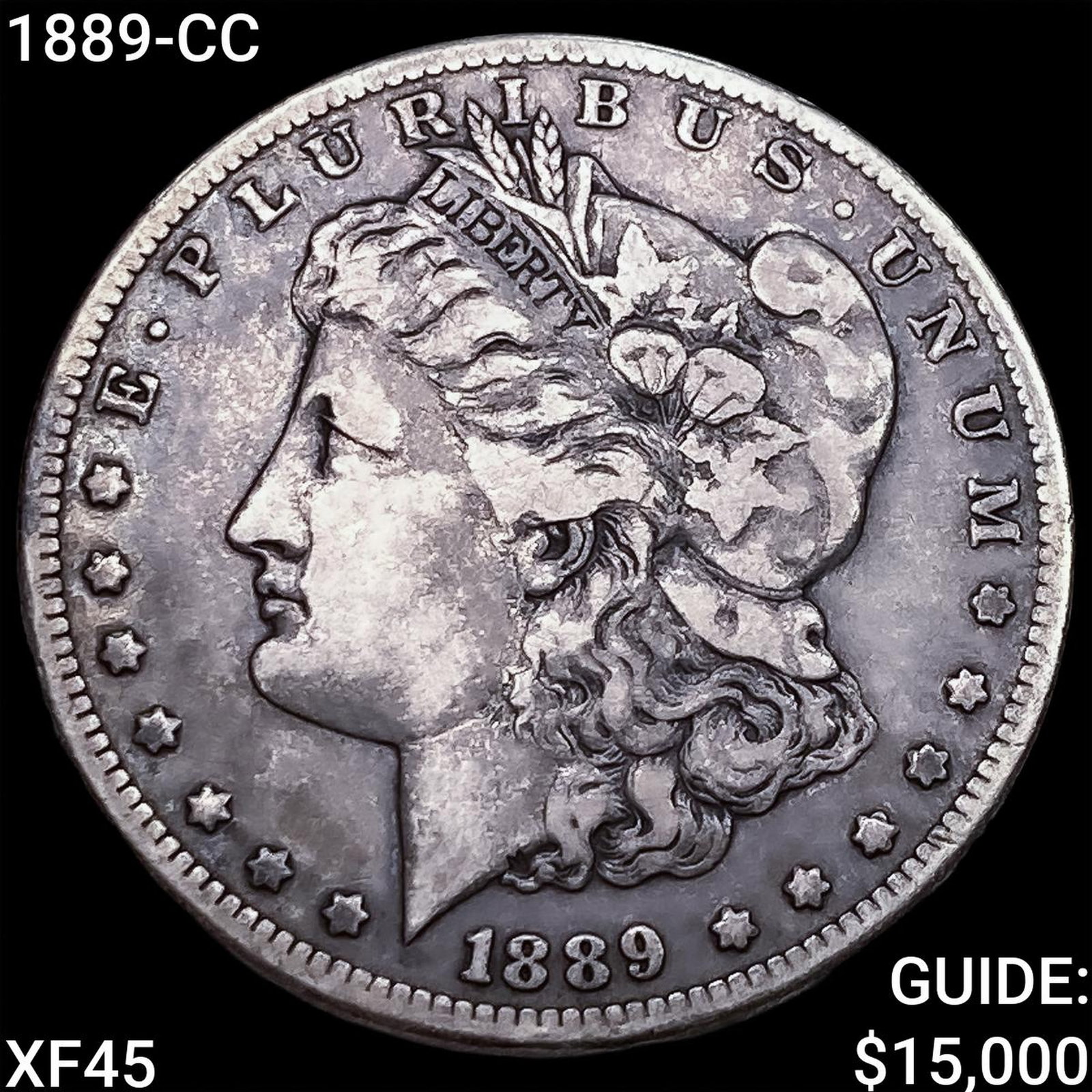 1889-CC Morgan Silver Dollar ABOUT UNCIRCULATED (1 of 2)