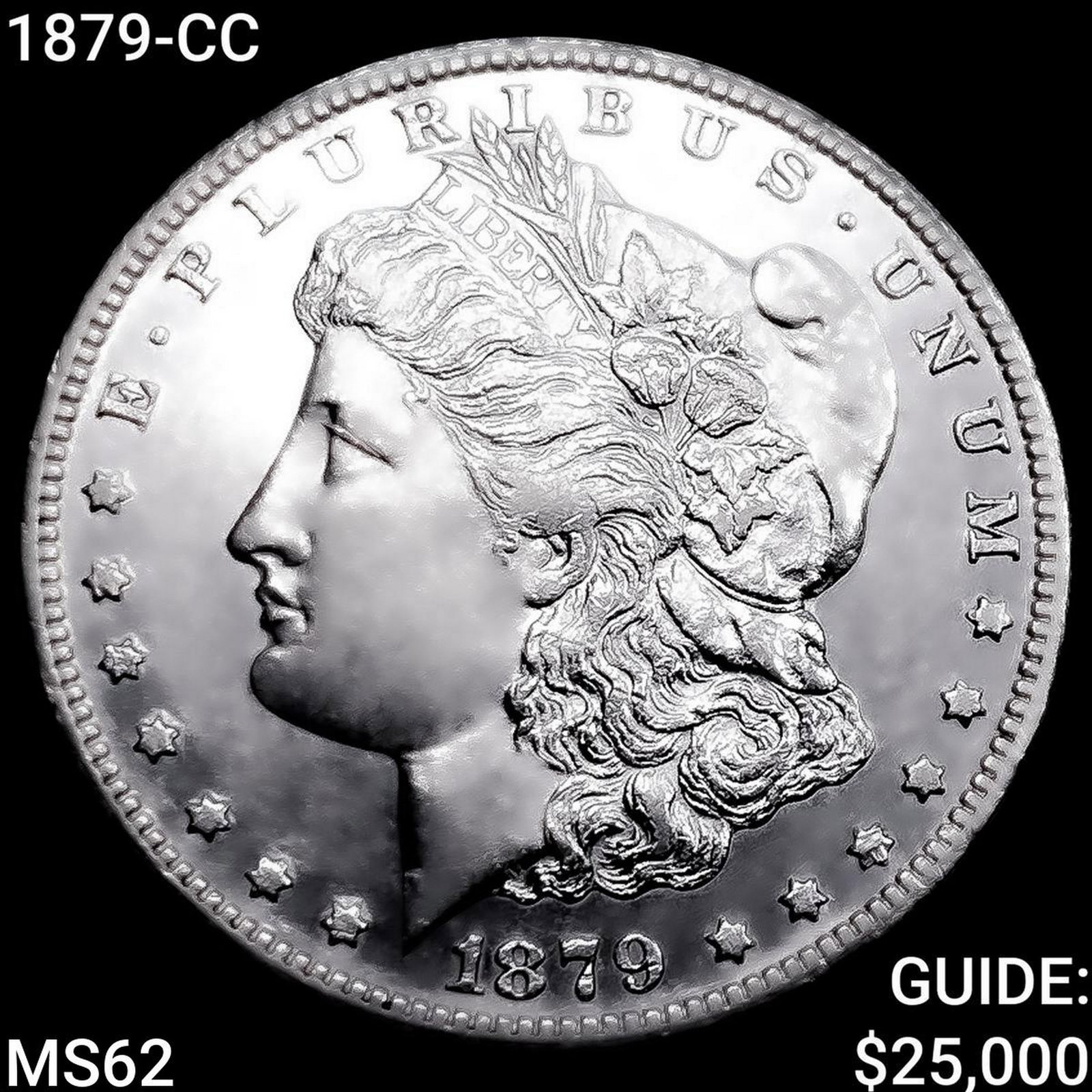 1879-CC Morgan Silver Dollar CHOICE AU+: 1879-CC Morgan Silver Dollar CHOICE AU+