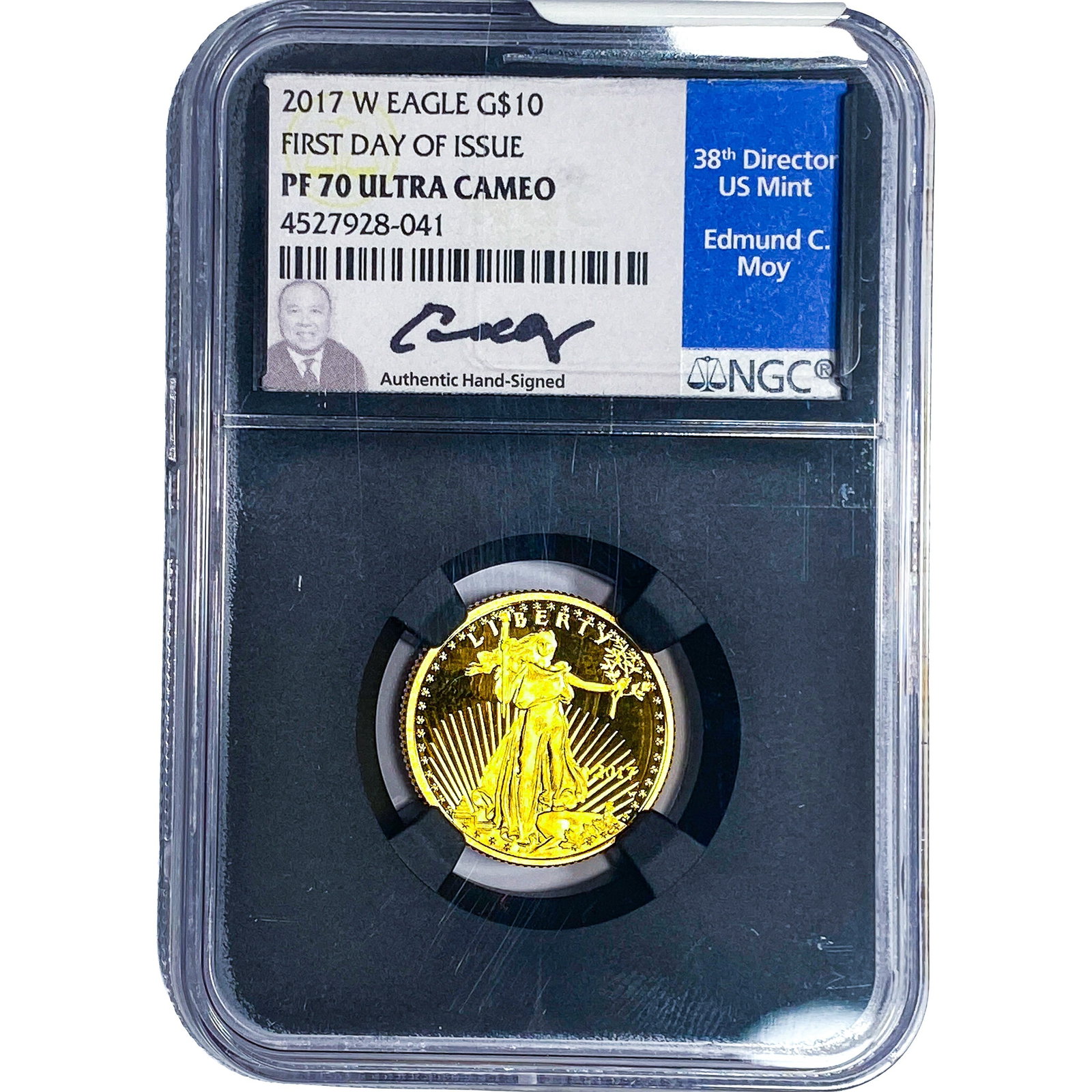 2017-W 1/4oz $10 Gold Eagle NGC PF70 UC: 2017-W 1/4oz $10 Gold Eagle NGC PF70 UC