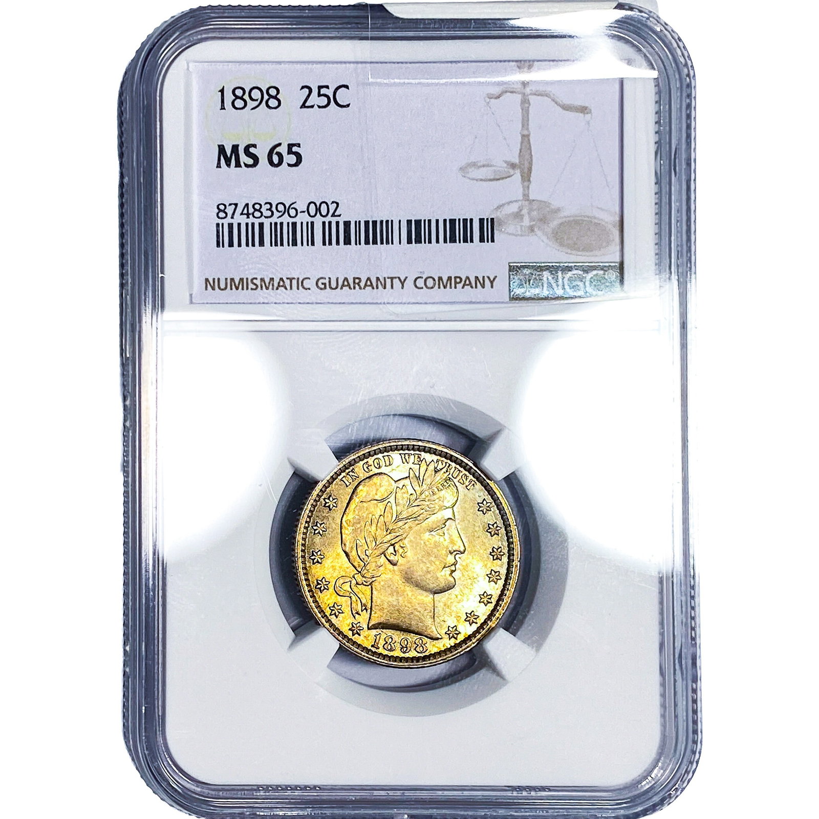 1898 Barber Quarter NGC MS65 (1 of 4)