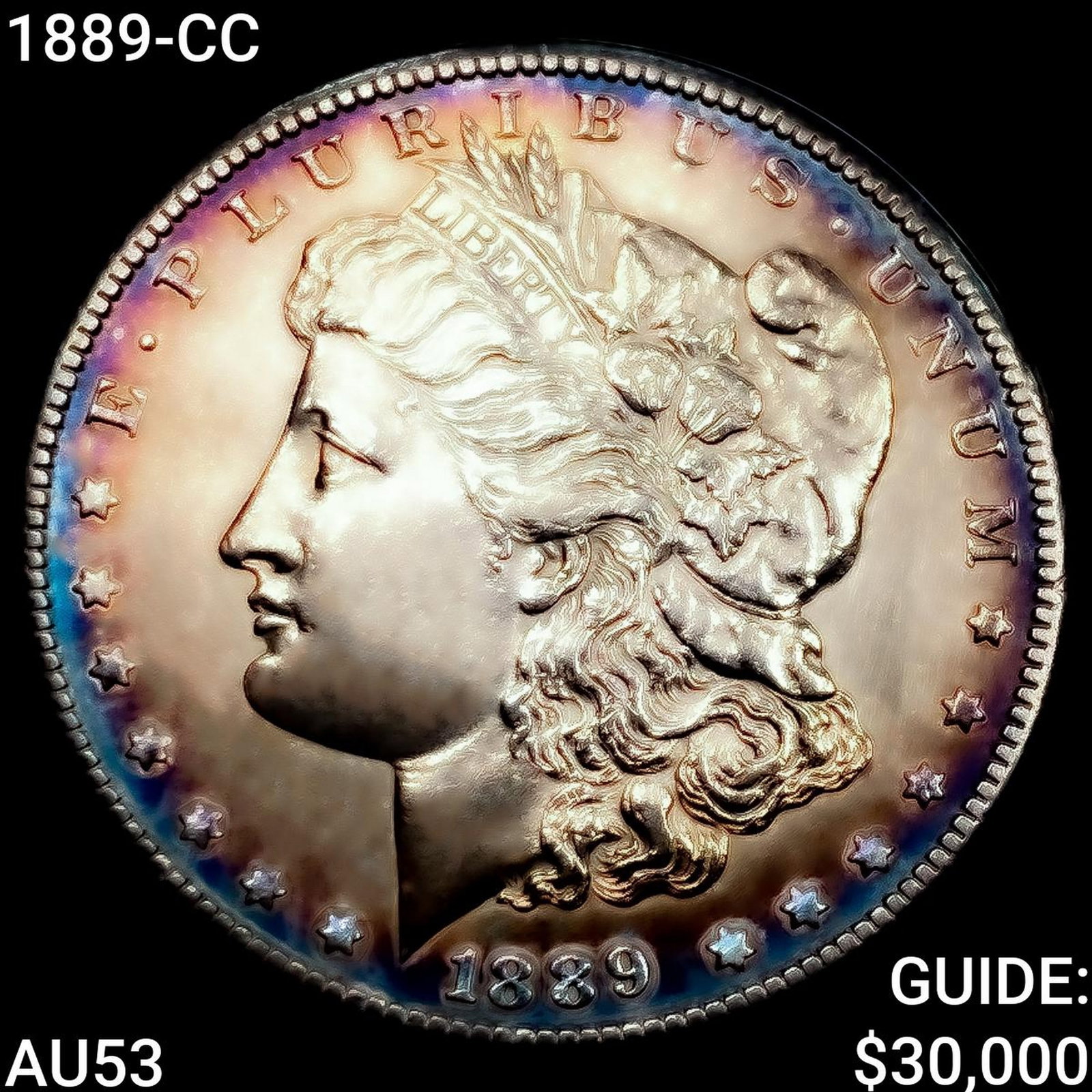 1889-CC Morgan Silver Dollar CLOSELY UNCIRCULATED: 1889-CC Morgan Silver Dollar CLOSELY UNCIRCULATED
