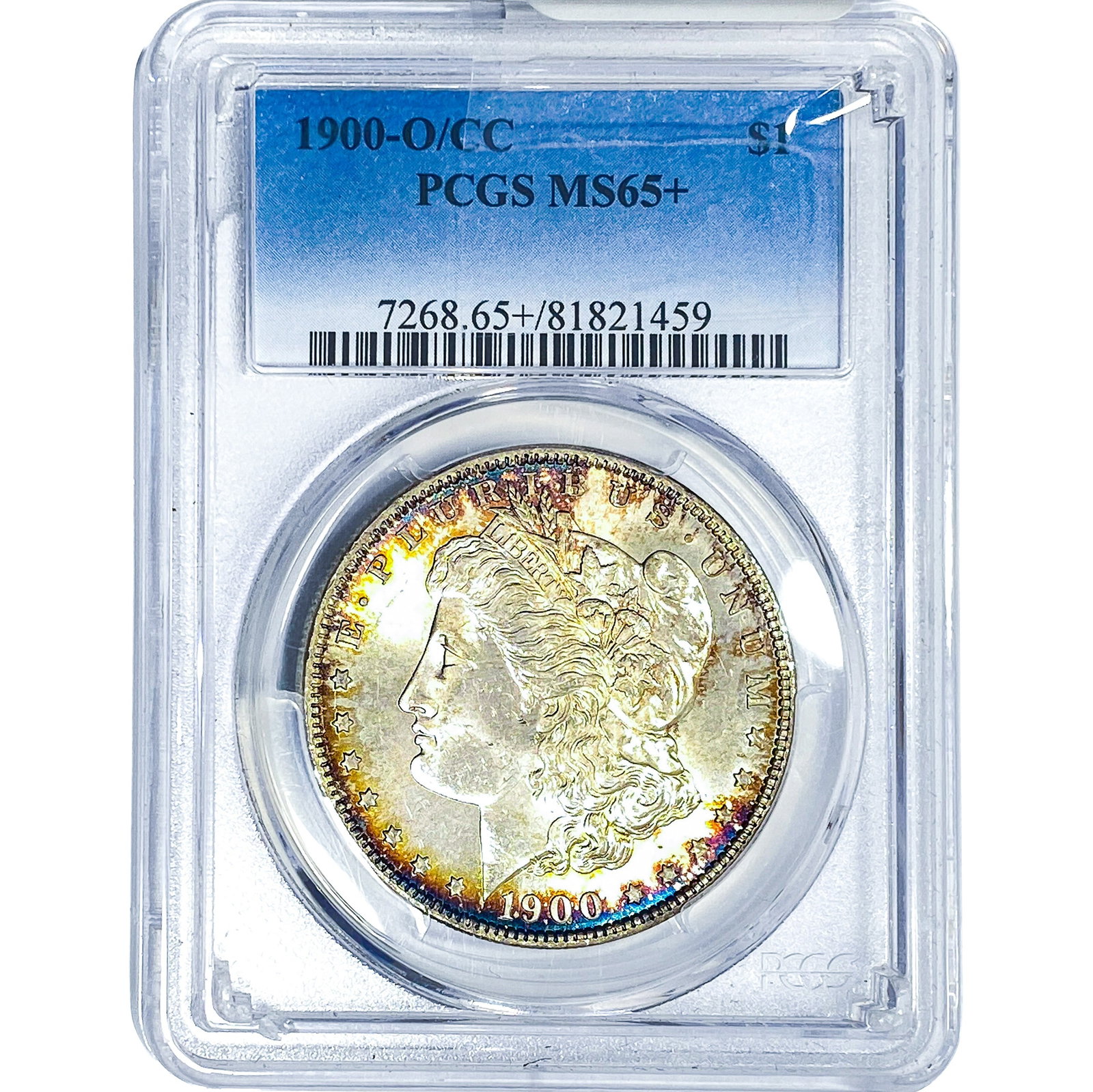 1900-O/CC Morgan Silver Dollar PCGS MS65+: 1900-O/CC Morgan Silver Dollar PCGS MS65+