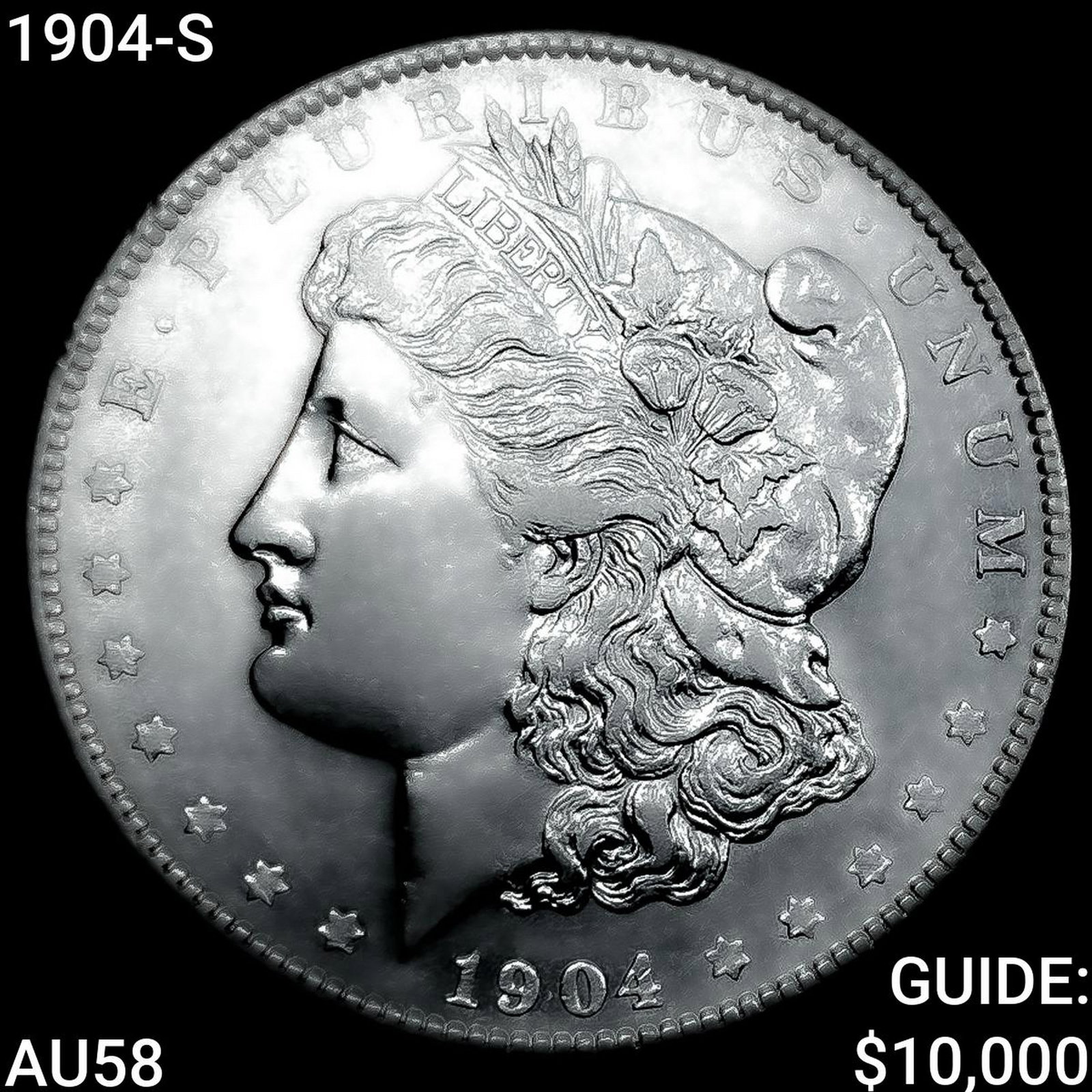 1904-S Morgan Silver Dollar CHOICE AU: 1904-S Morgan Silver Dollar CHOICE AU
