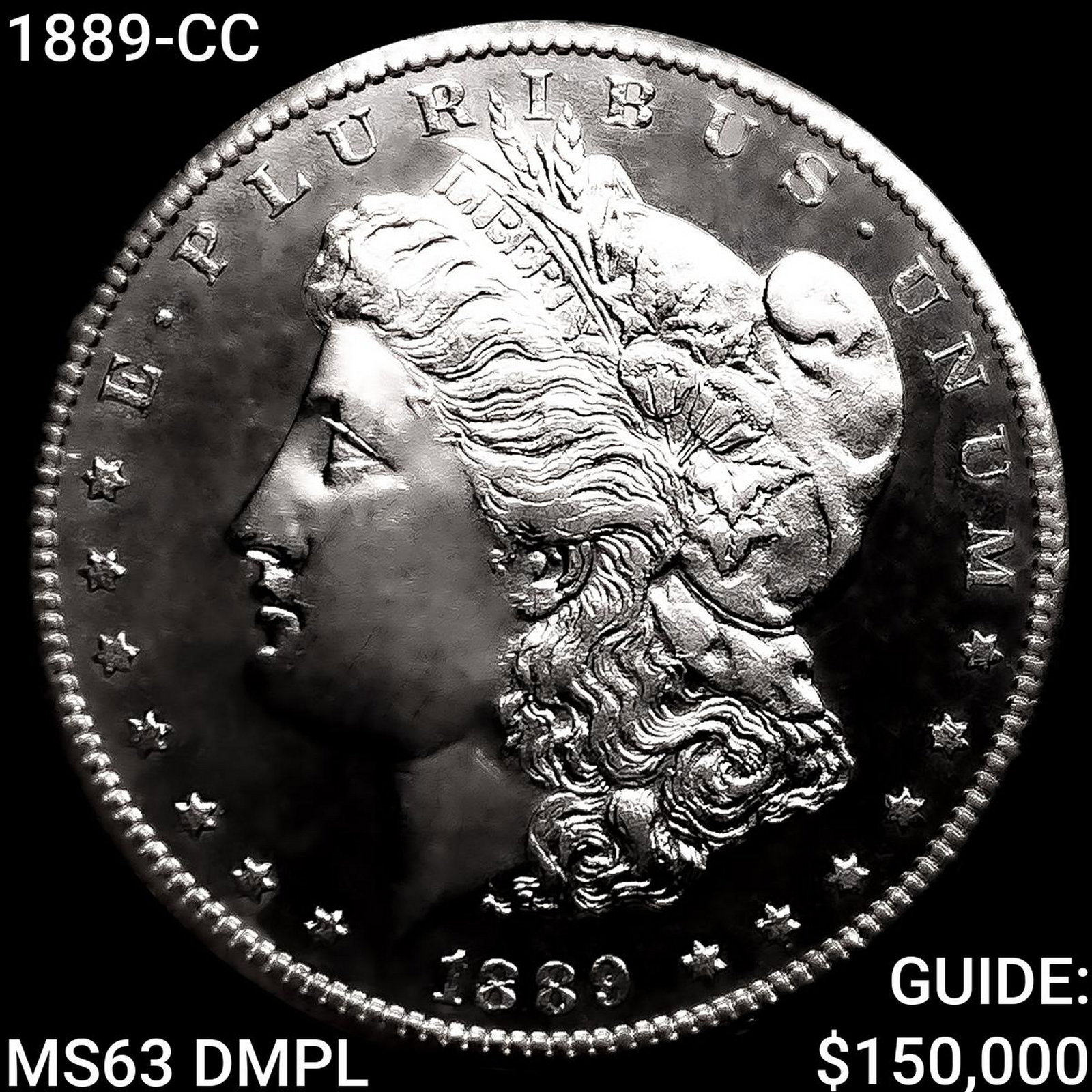 1889-CC Morgan Silver Dollar CHOICE BU DMPL: 1889-CC Morgan Silver Dollar CHOICE BU DMPL