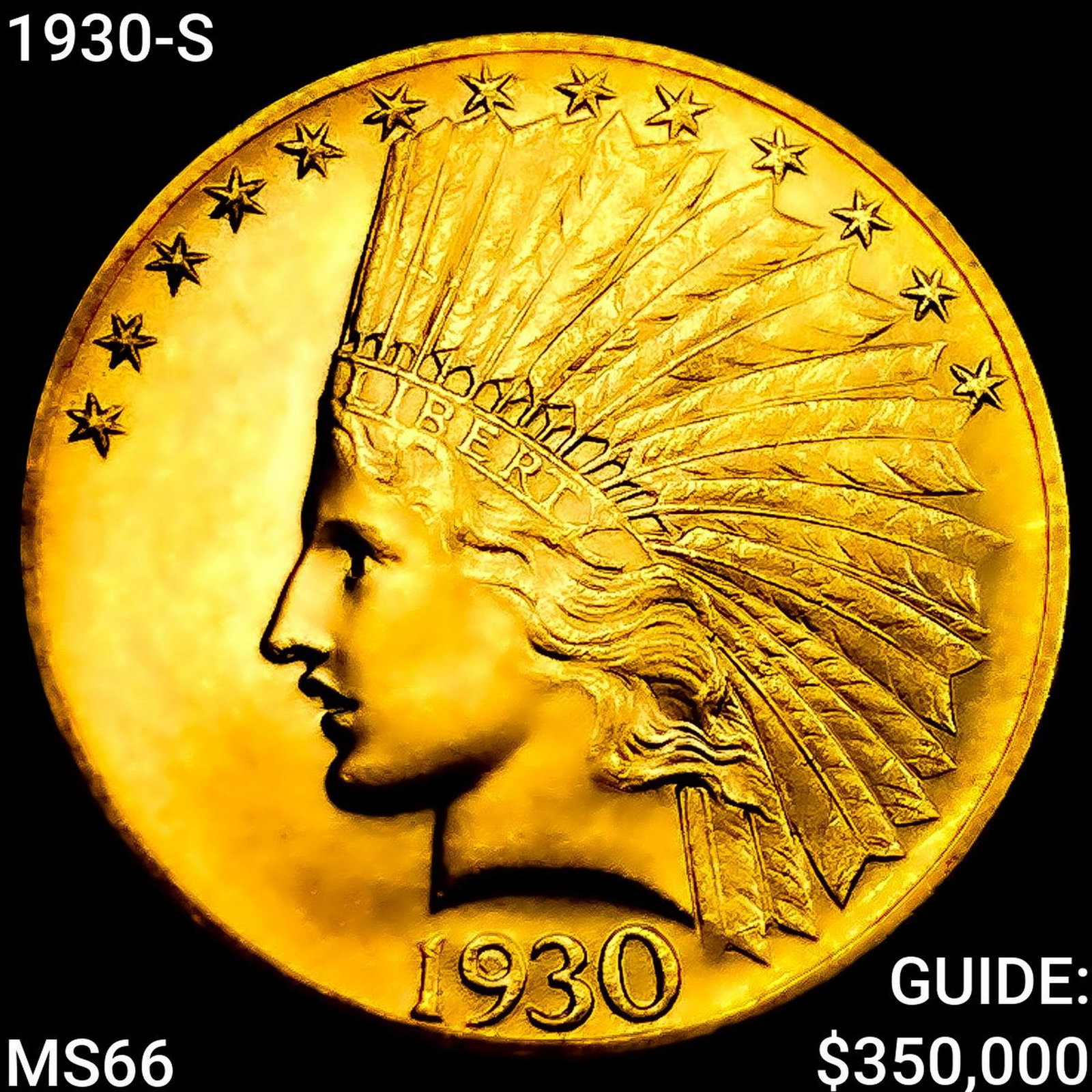 1930-S $10 Gold Eagle GEM BU (1 of 2)