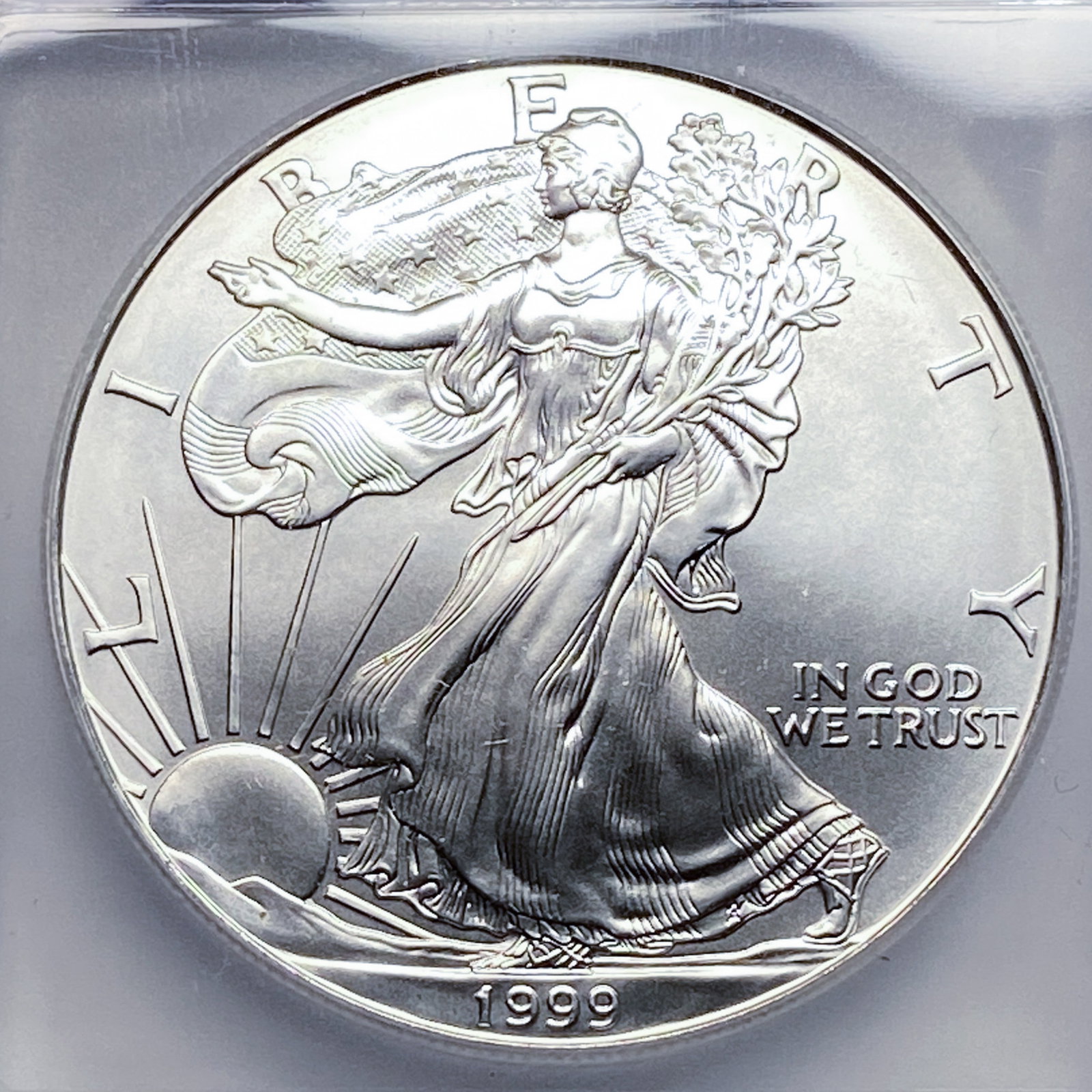 1999 Silver Eagle ICG MS70 - 3