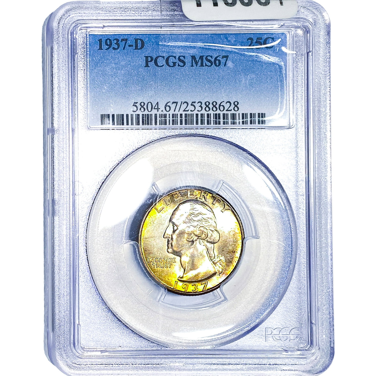 1937-D Washington Silver Quarter PCGS MS67 (1 of 4)