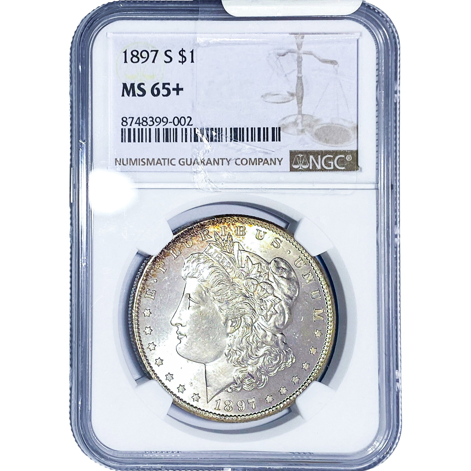 1897-S Morgan Silver Dollar NGC MS65+ (1 of 4)