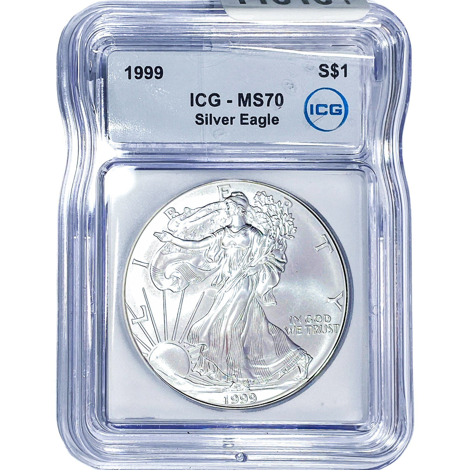 1999 Silver Eagle ICG MS70: 1999 Silver Eagle ICG MS70